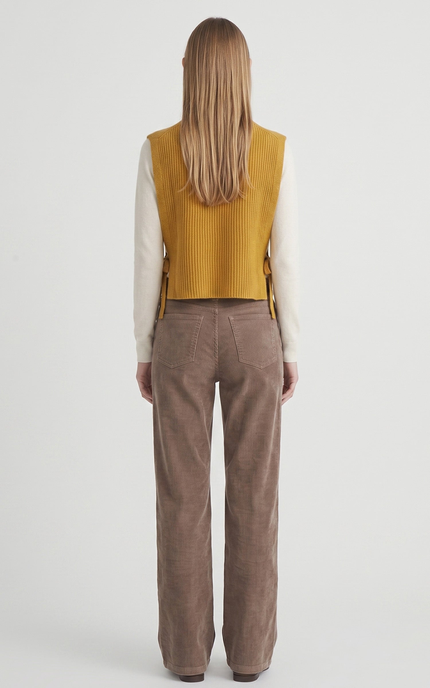 Pull tour de cou laine Mimosa jaune foncé 3
