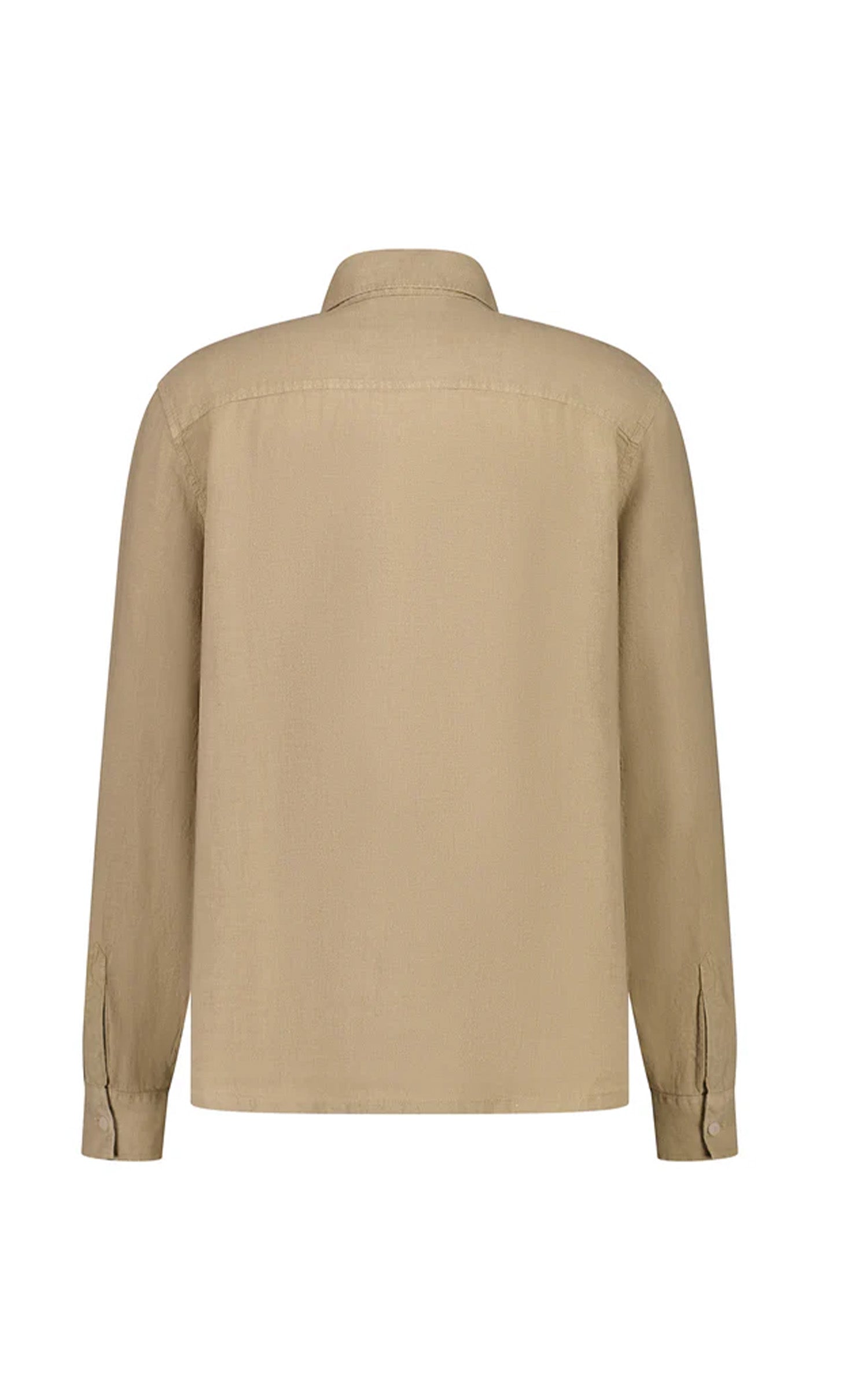 Chemise lin manches longues Campelo beige