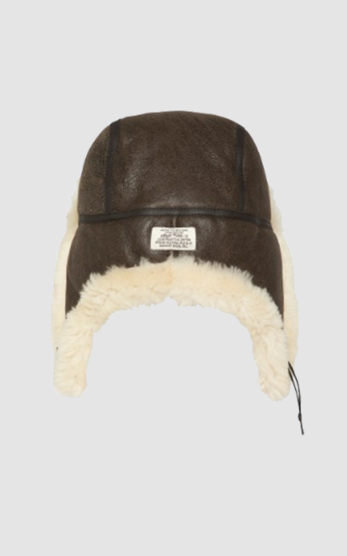 Chapka mouton double face marron