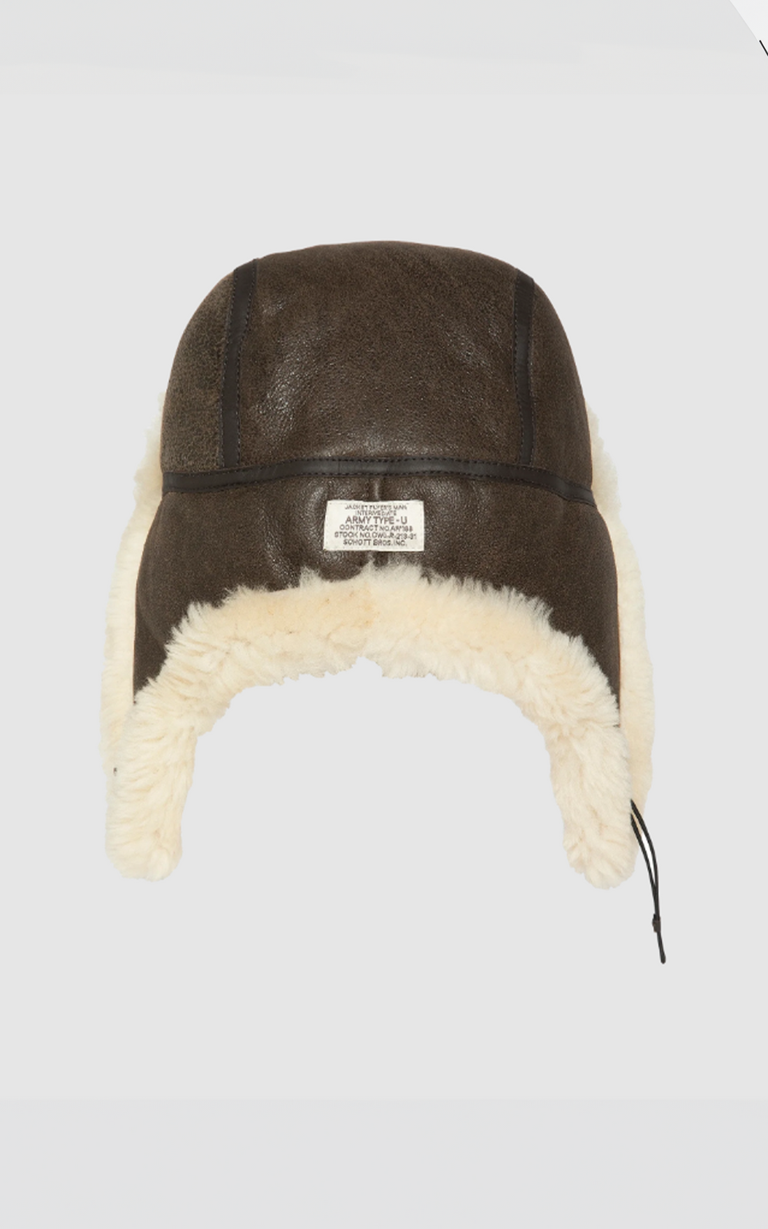 Chapka mouton double face marron