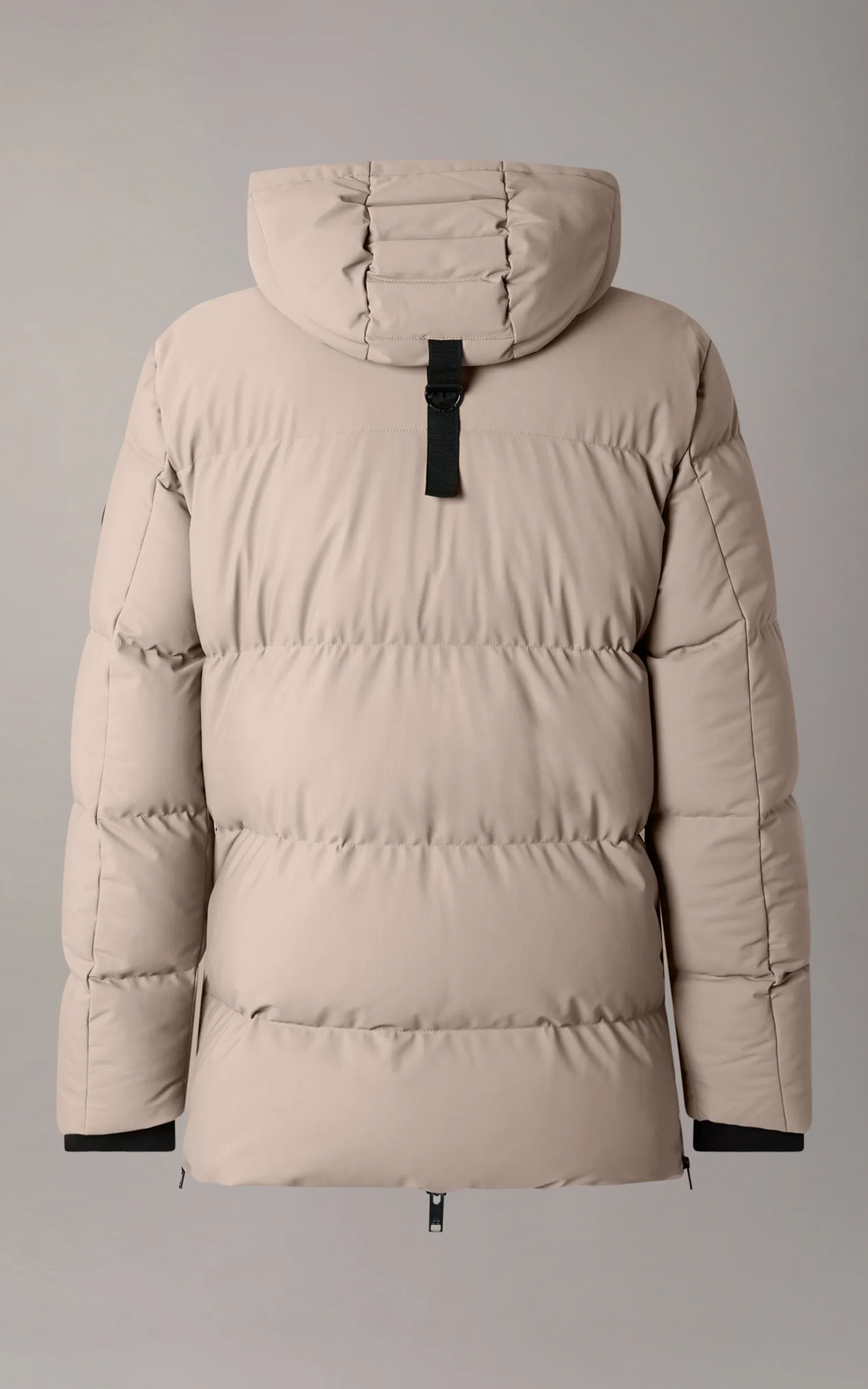 Doudoune à capuche en duvet Soho 3Q beige