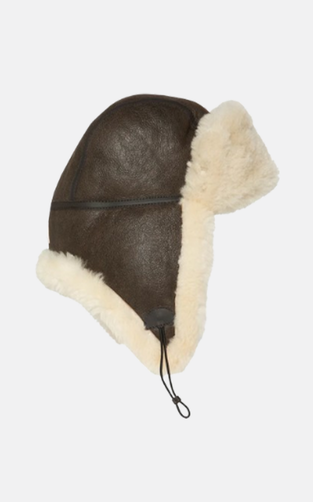Chapka mouton double face marron