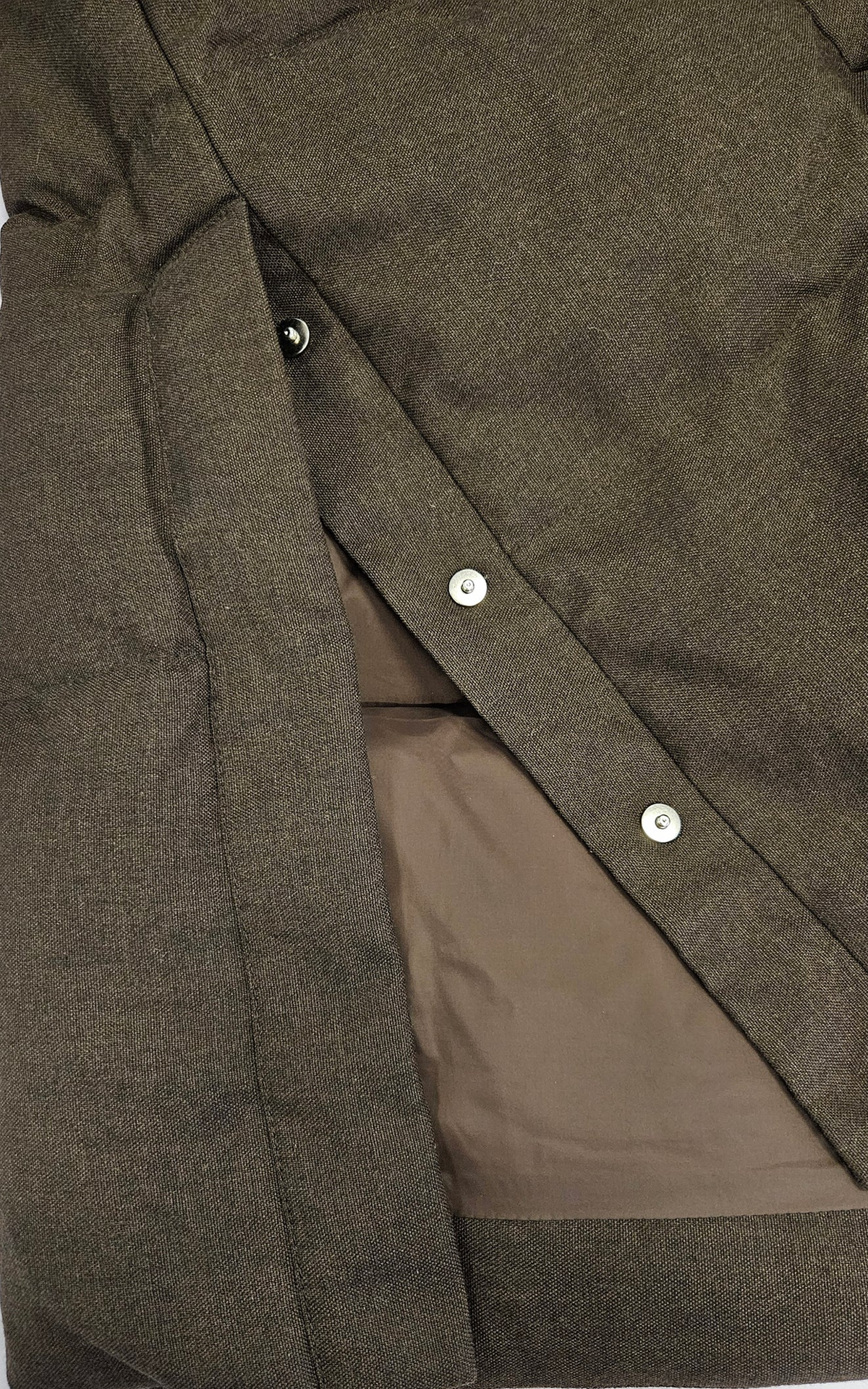 Doudoune longue à capuche avec fourrure imperméable Jadabi marron