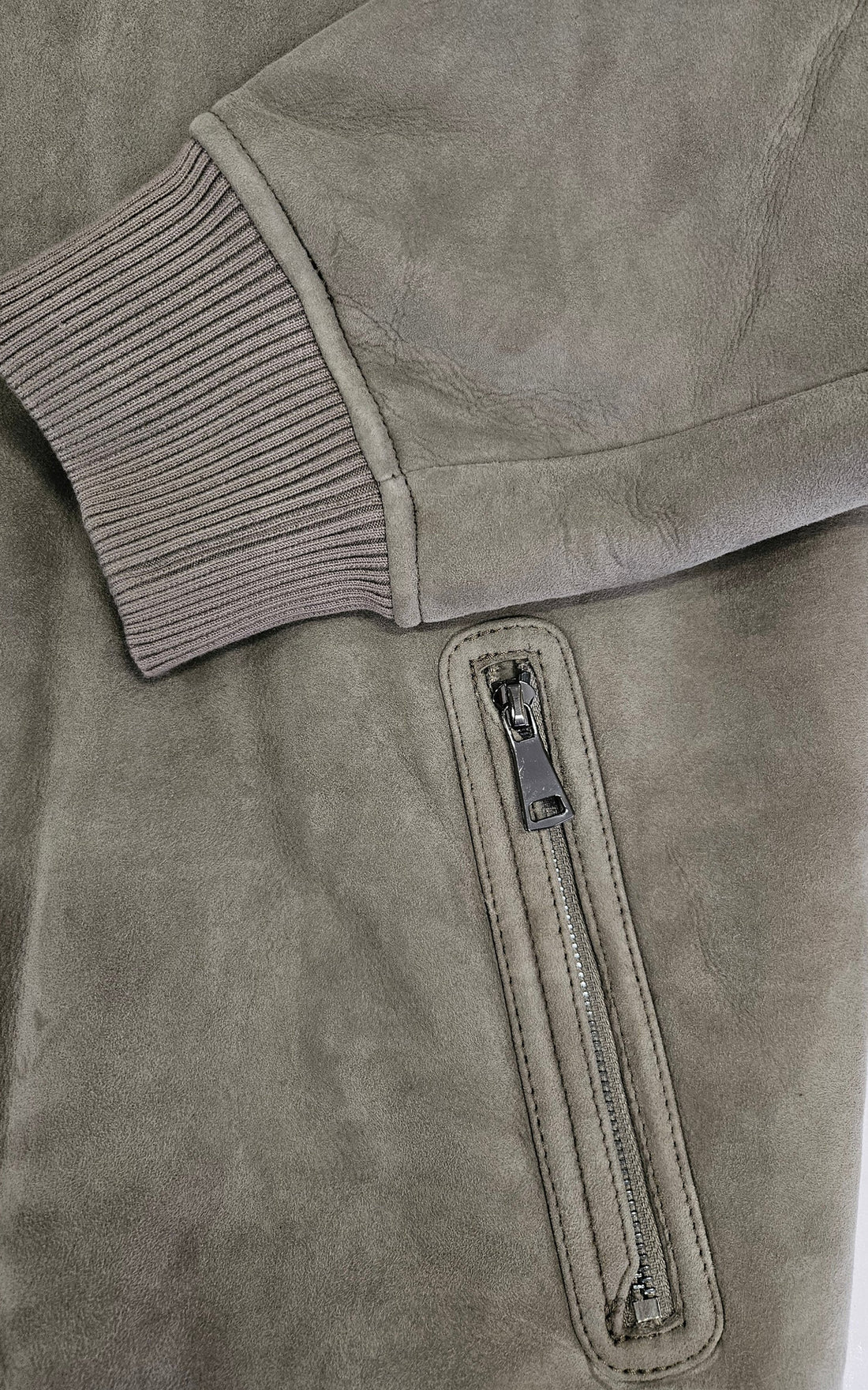 Blouson peau lainée mouton Iker gris
