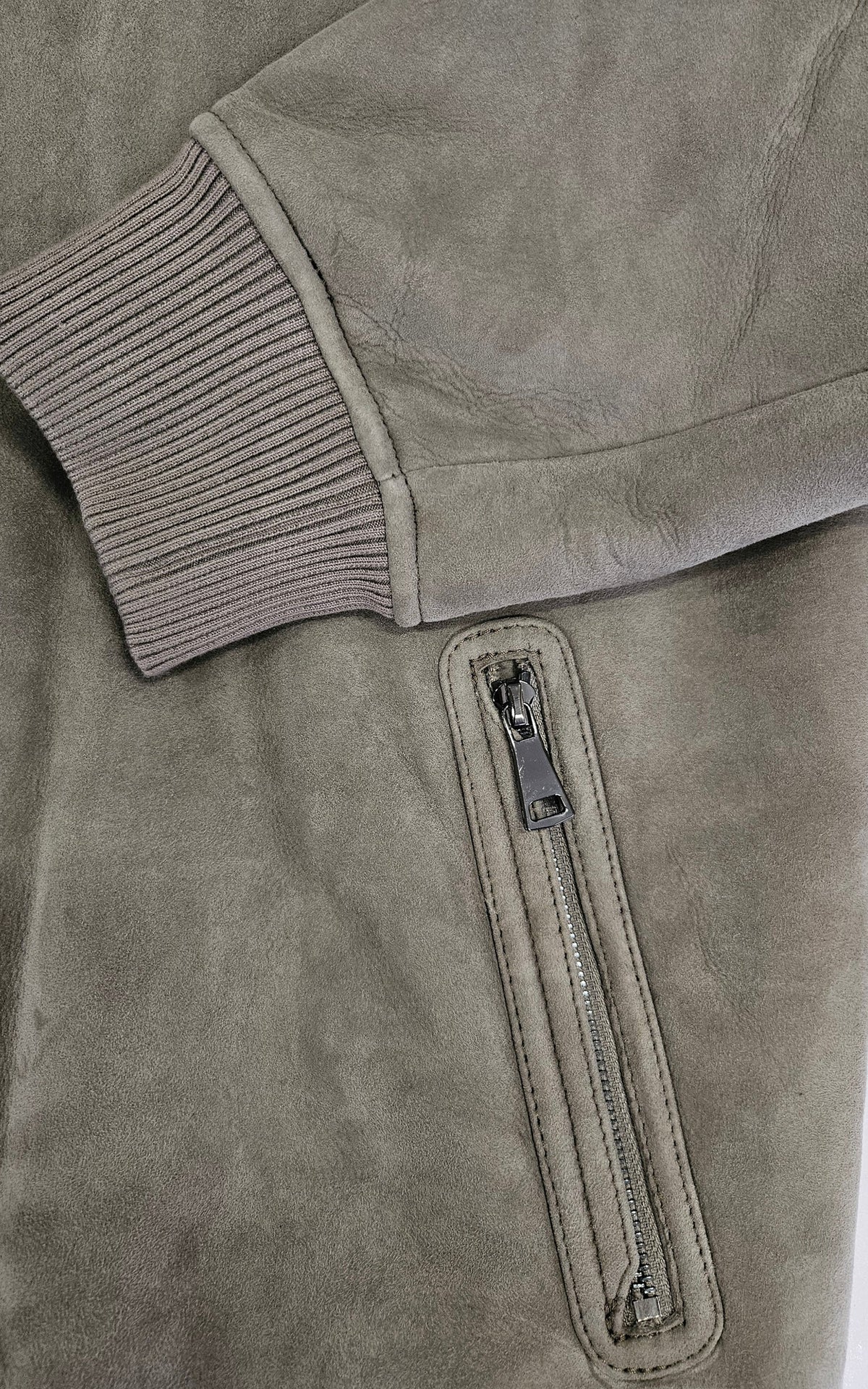 Blouson peau lainée mouton Iker gris 5