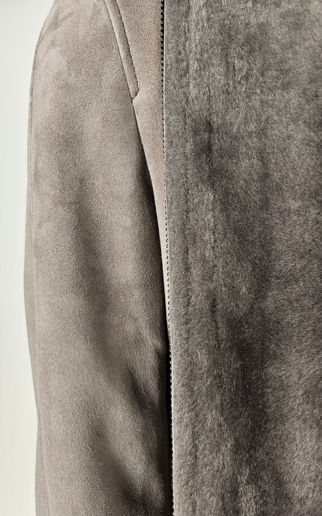 Blouson peau lainée mouton Iker gris