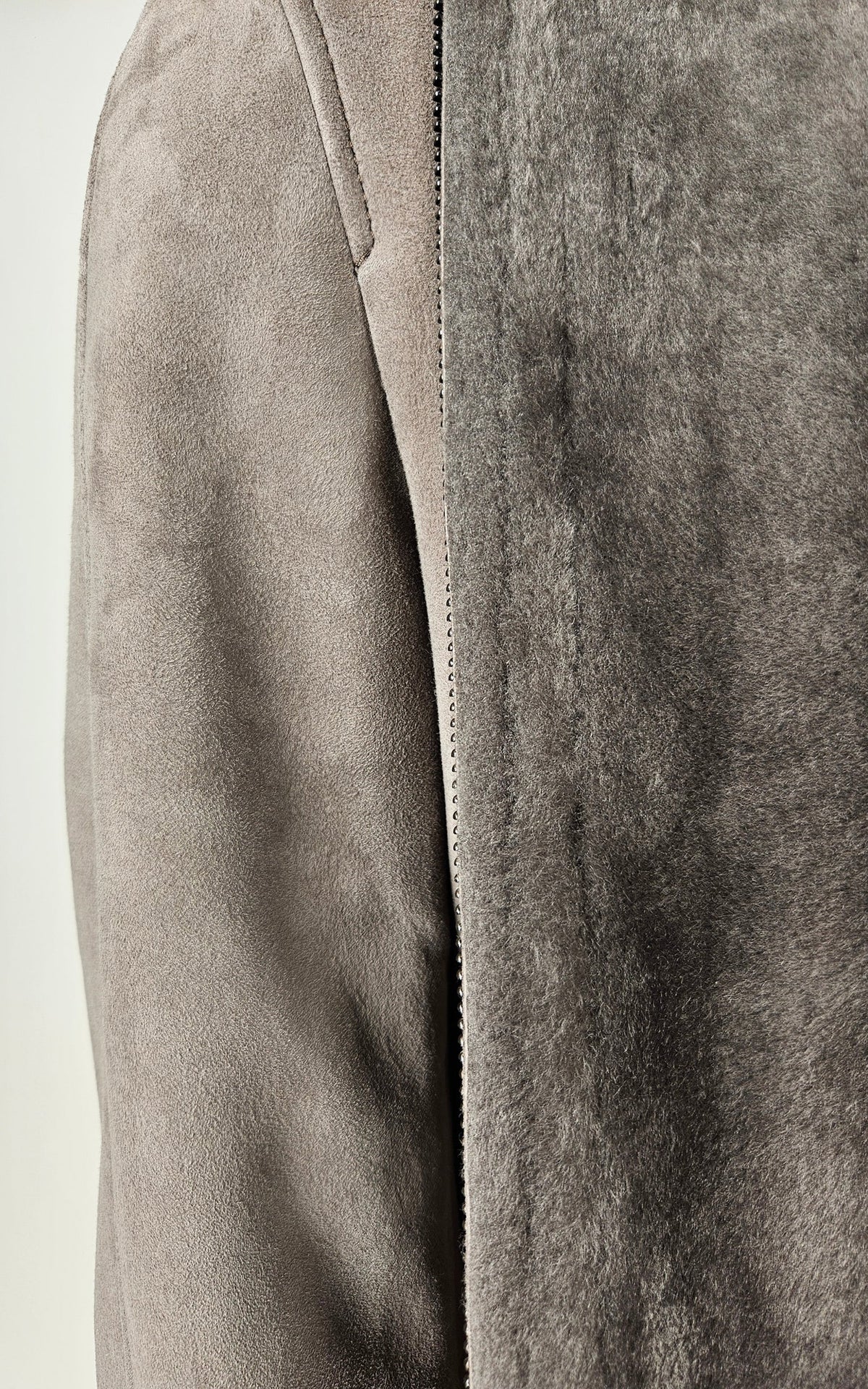 Blouson peau lainée mouton Iker gris