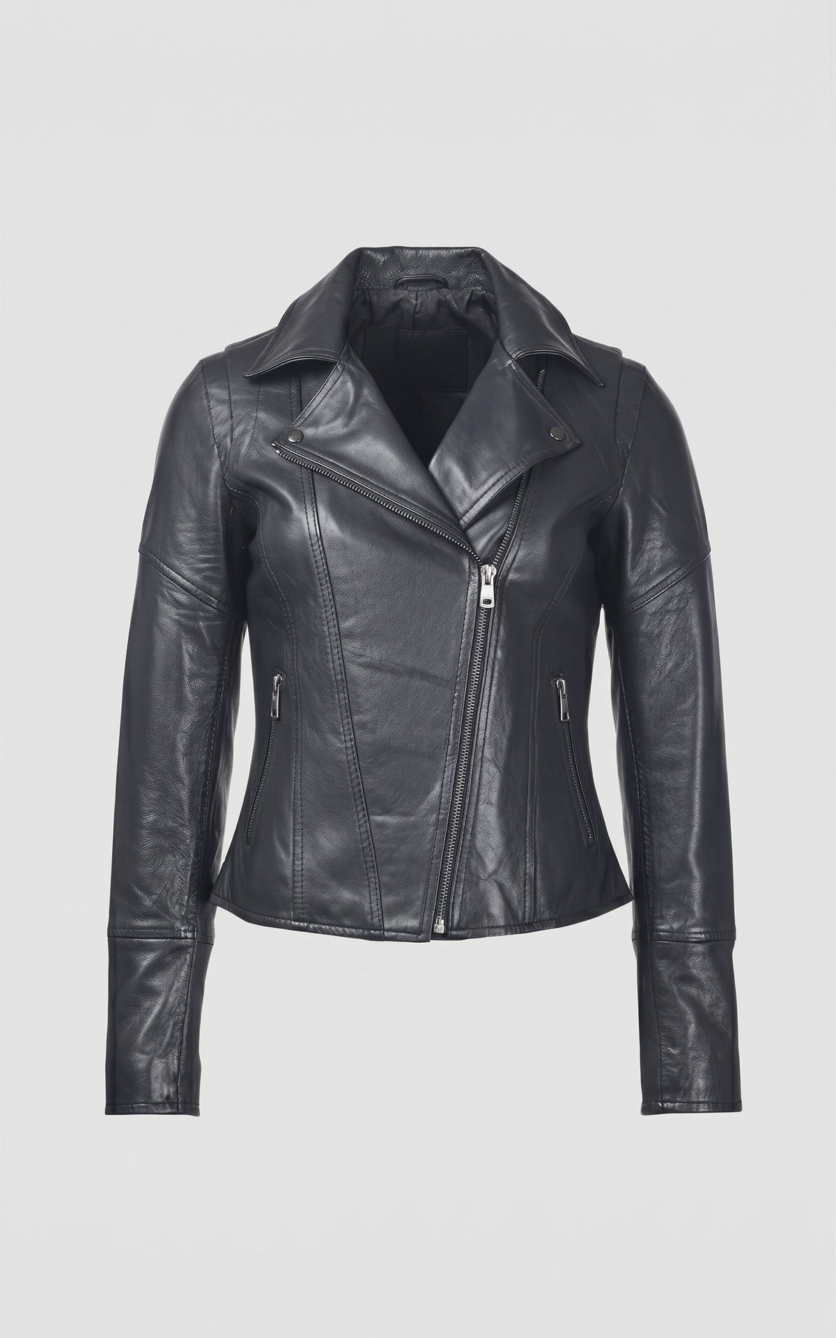 Perfecto cuir épais Amina noir 2