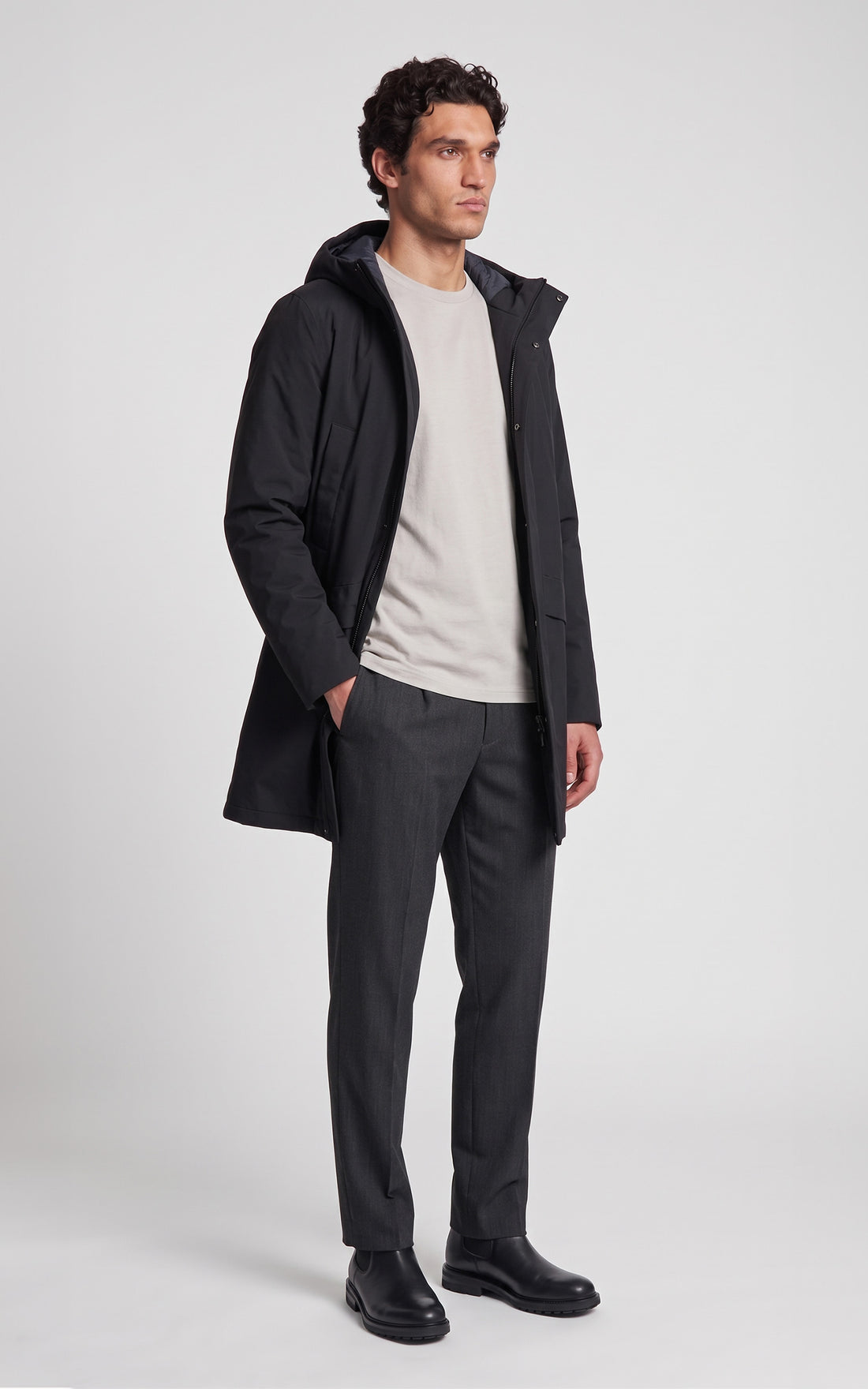 Parka Jarno Twill Marmotta noir