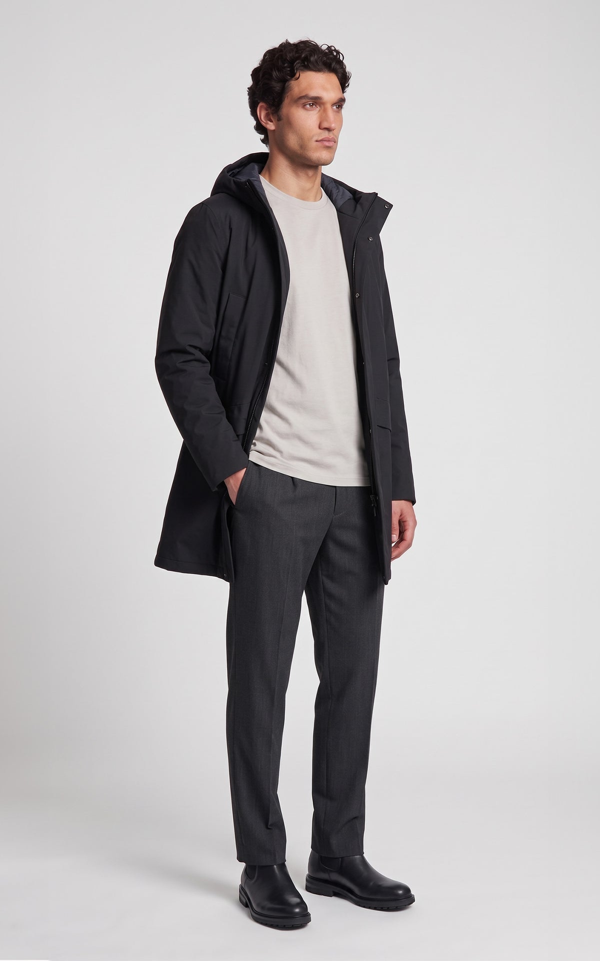 Parka Jarno Twill Marmotta noir