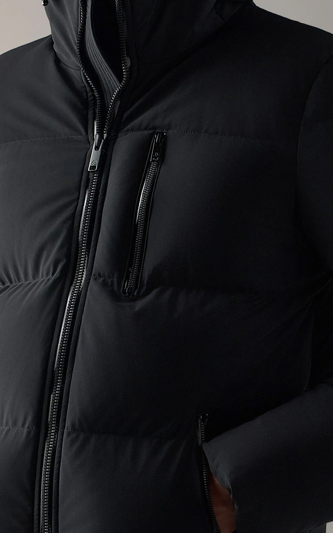 Doudoune à capuche en duvet Soho 3Q noir