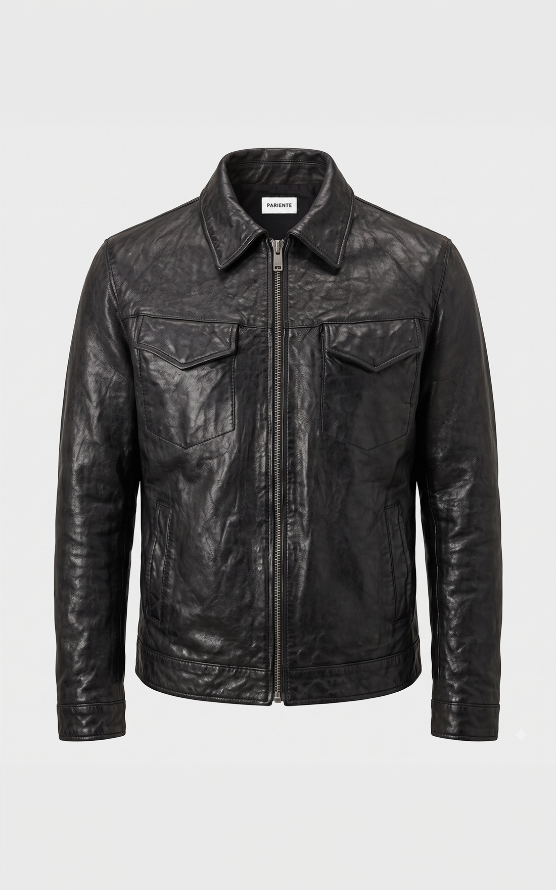 Blouson cuir worker 87131 noir