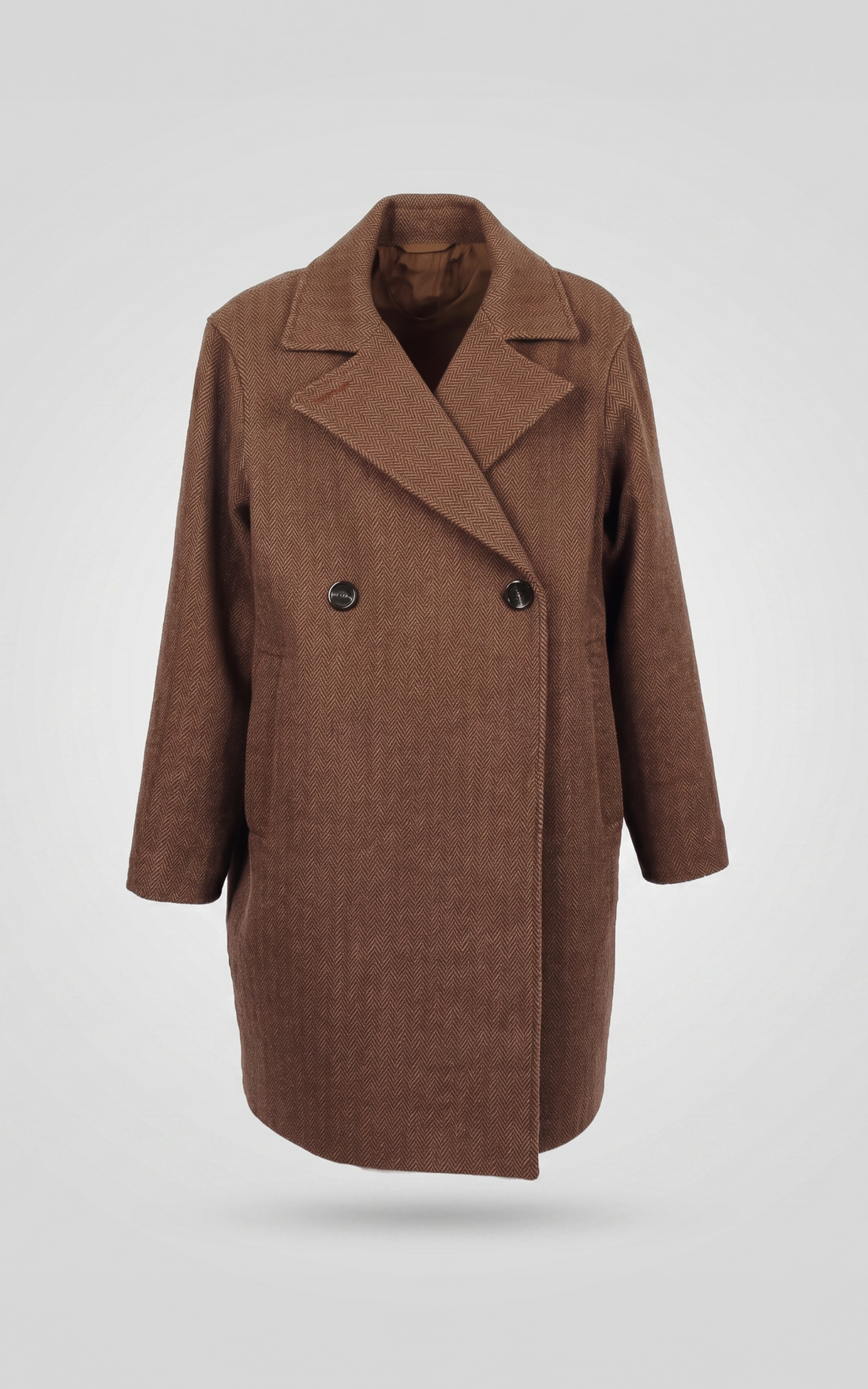 Manteau laine Marisol marron