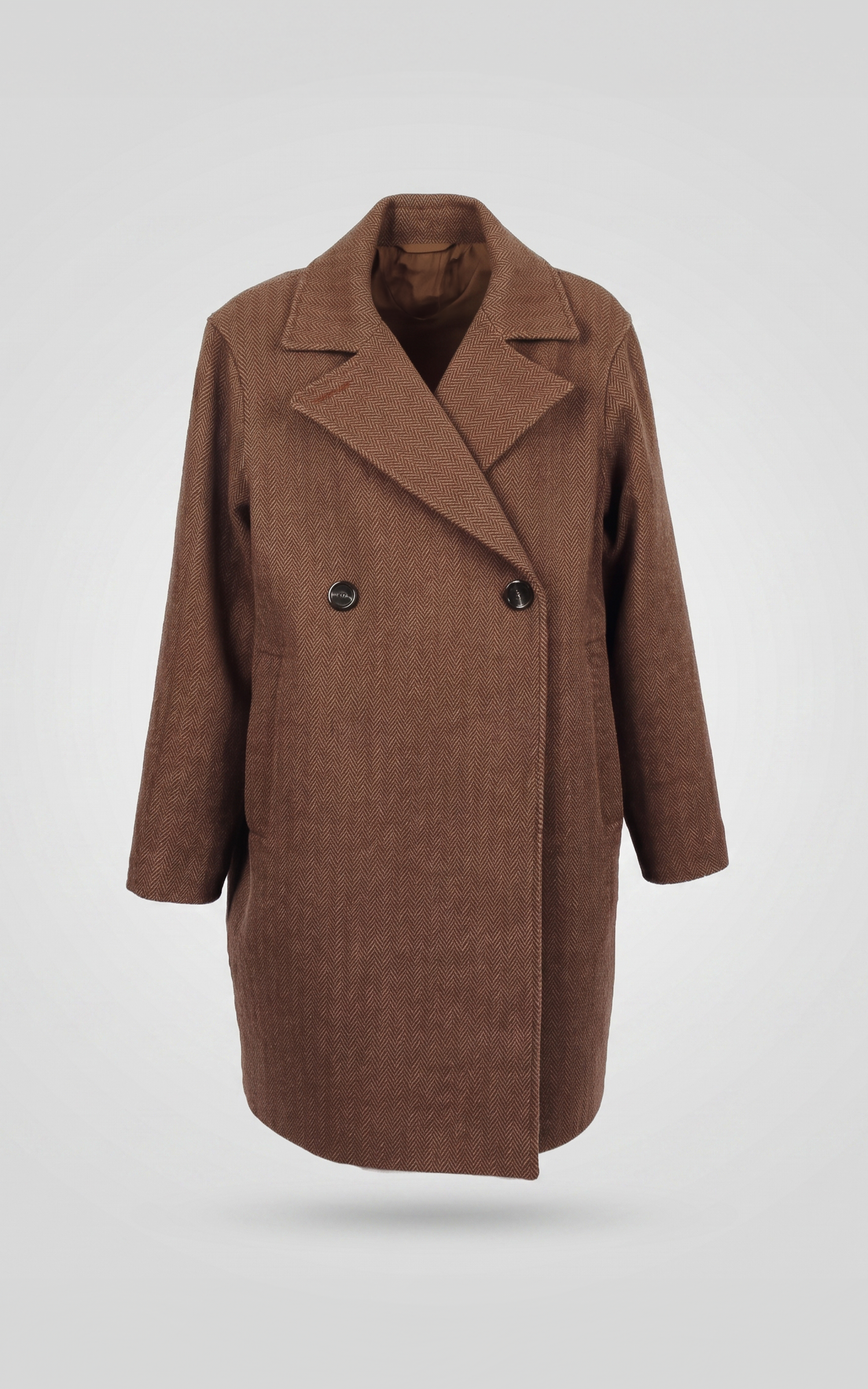 Manteau laine Marisol marron