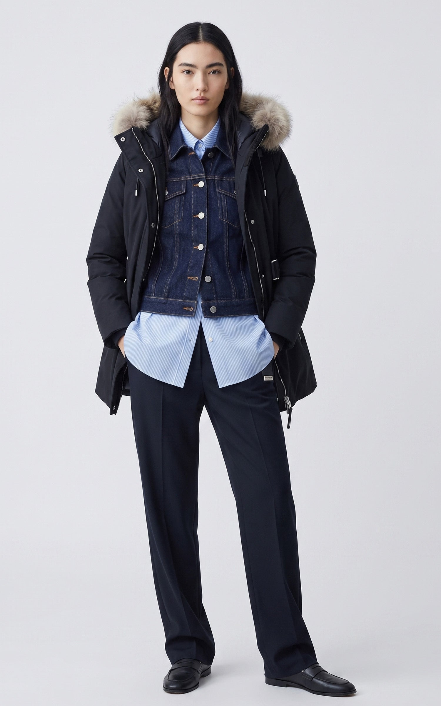 Parka Jeni-F 2-en-1 noir