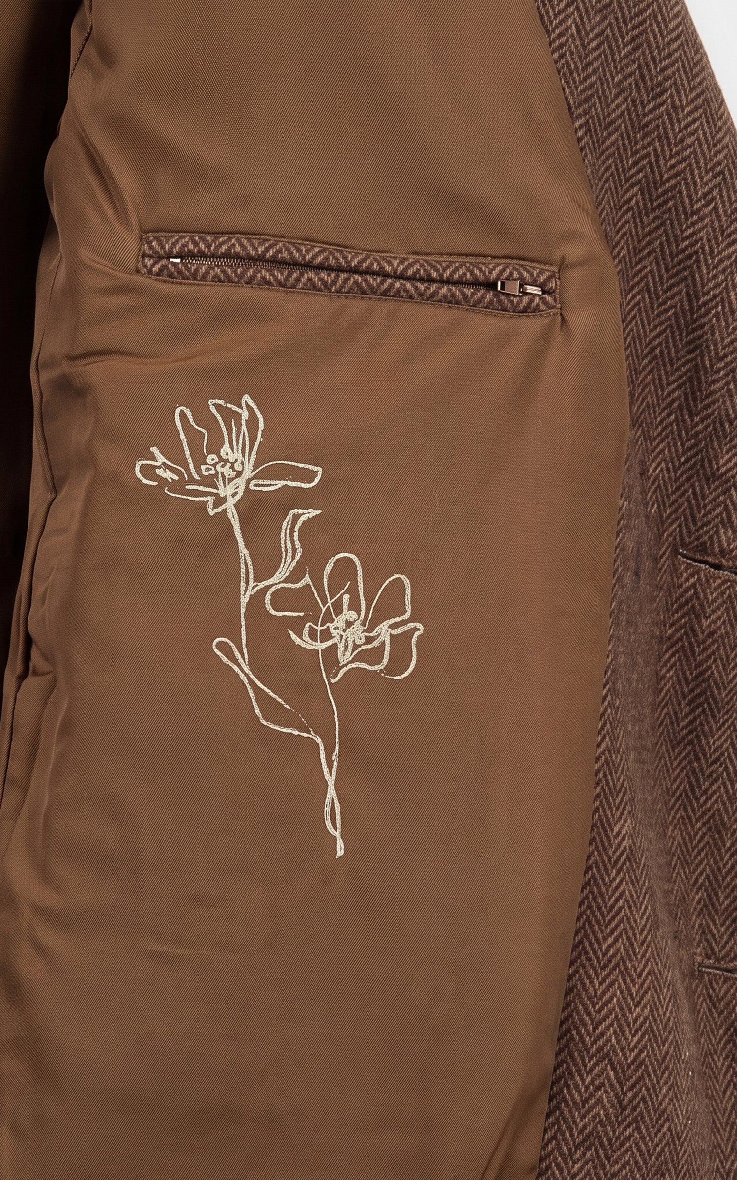 Manteau laine Marisol marron
