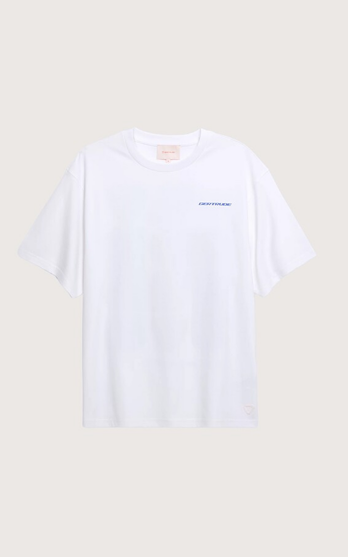 T-shirt imprimé Leonce Geometry blanc 1