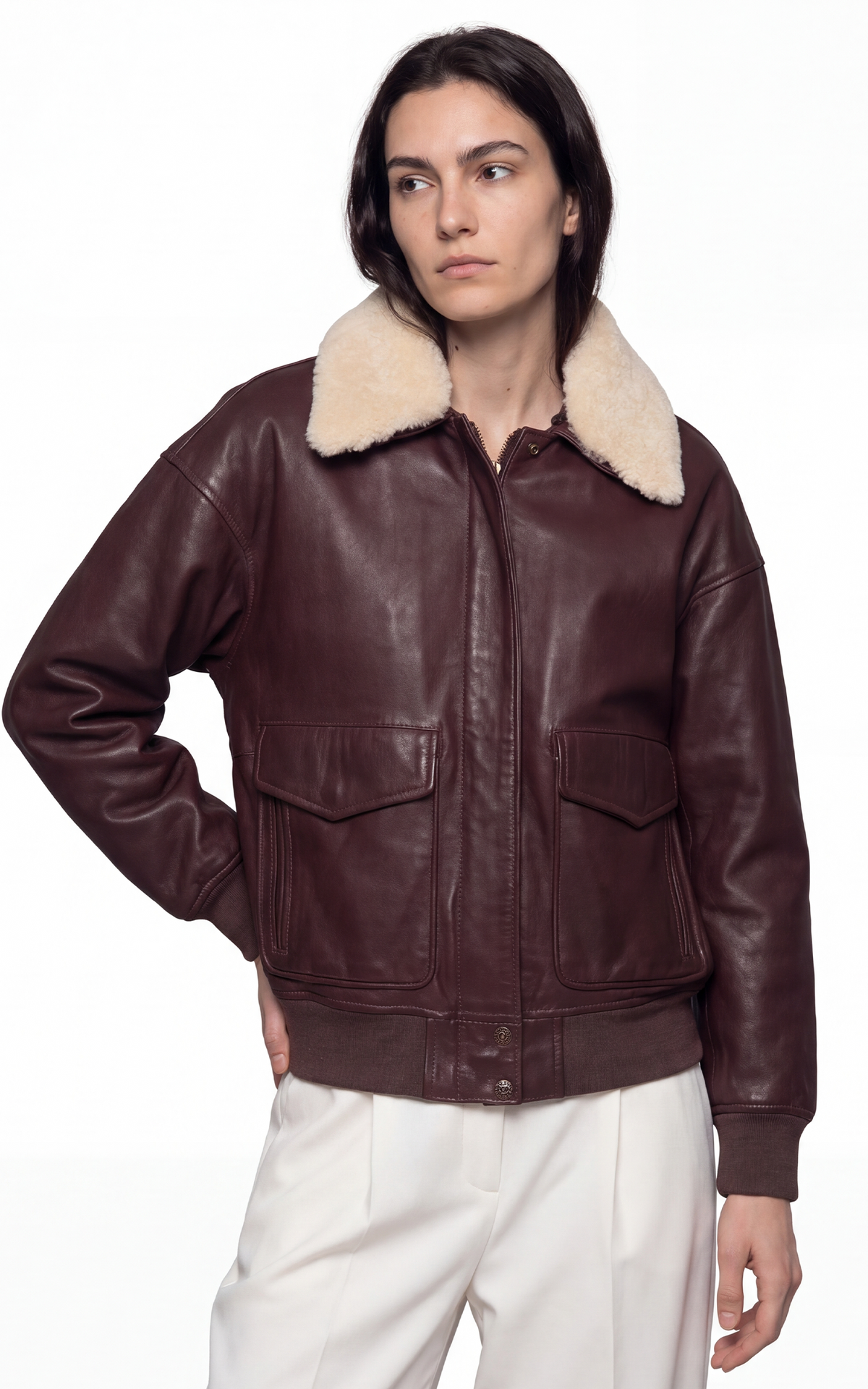 Blouson pilote LCWDAISY2 bordeaux 2