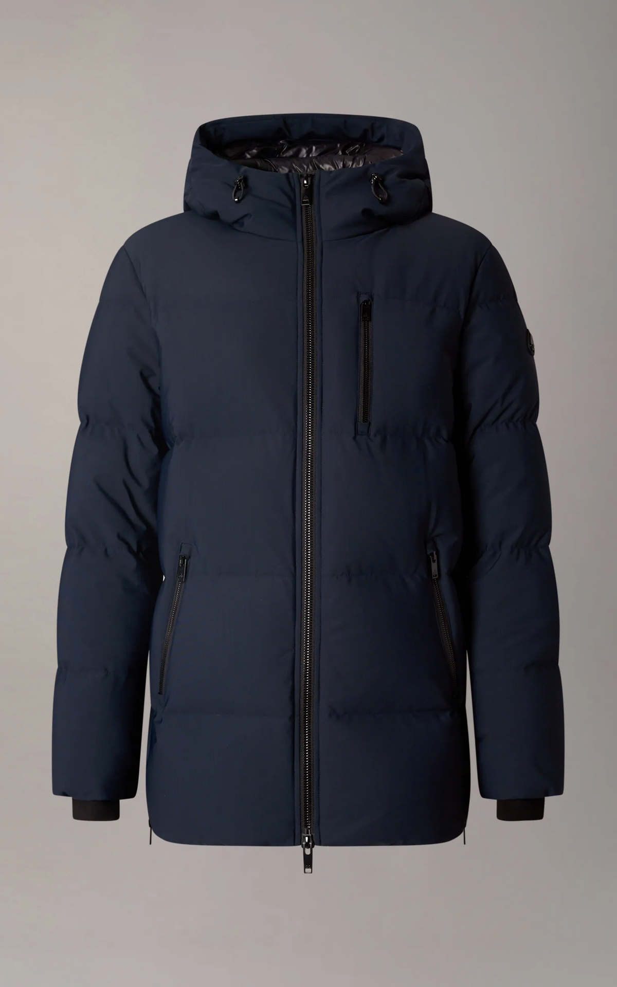 Doudoune à capuche en duvet Soho 3Q bleu marine