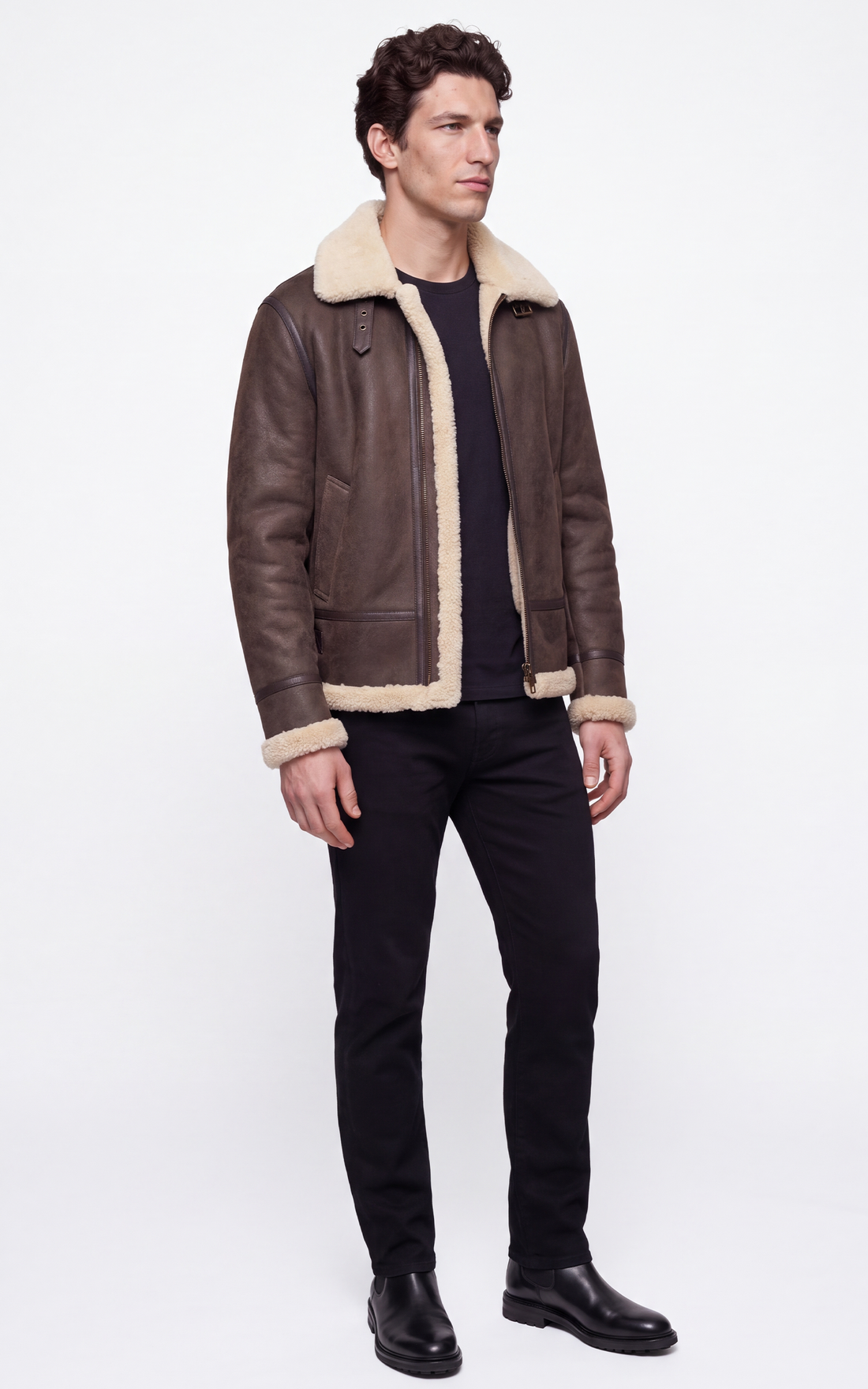 Bombardier cuir Joost marron