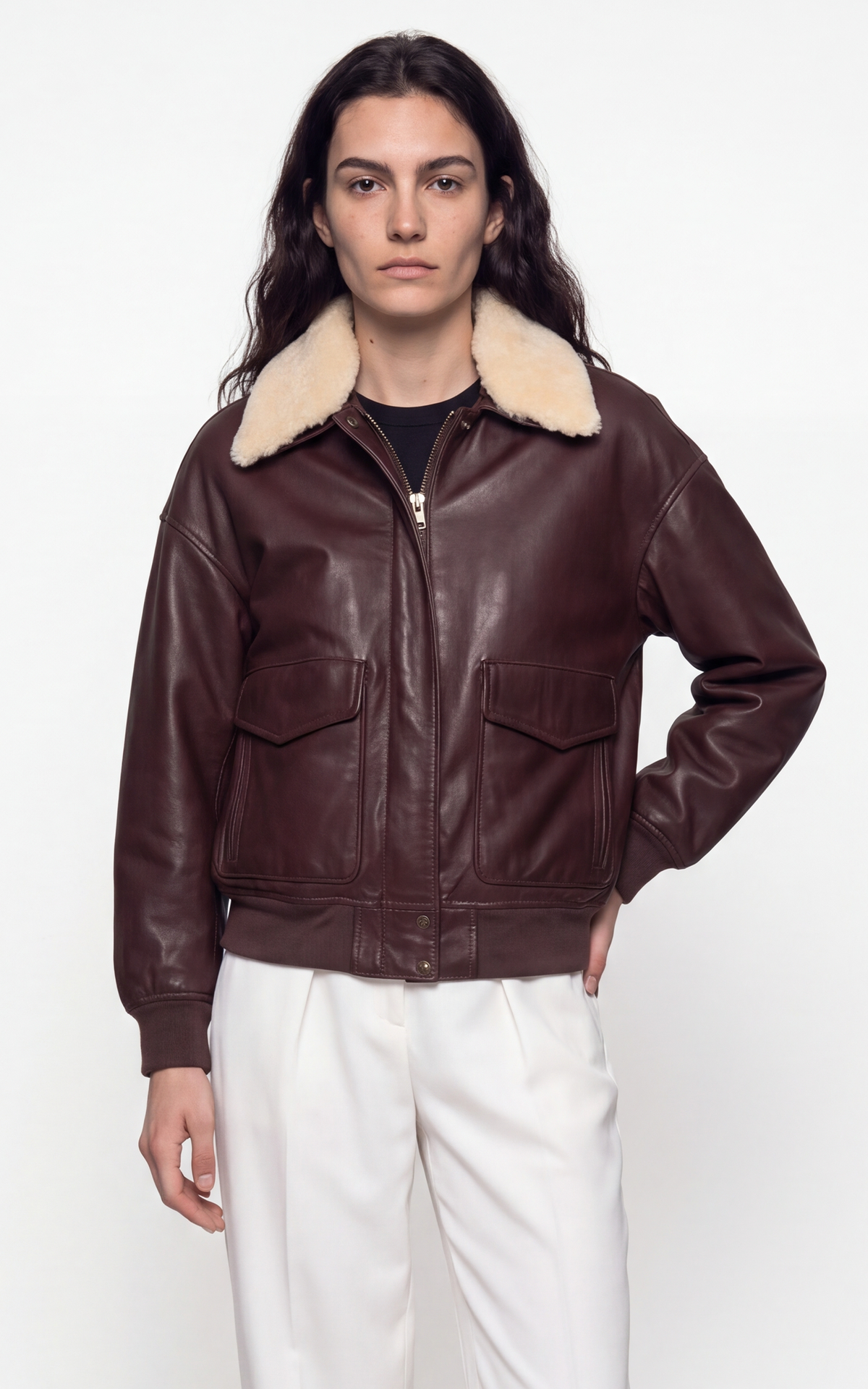 Blouson pilote LCWDAISY2 bordeaux 1