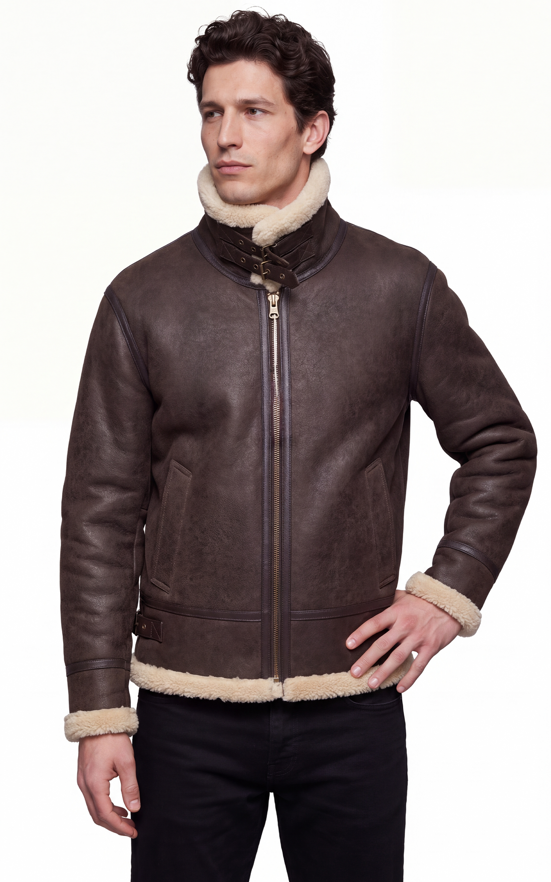 Bombardier cuir Joost marron