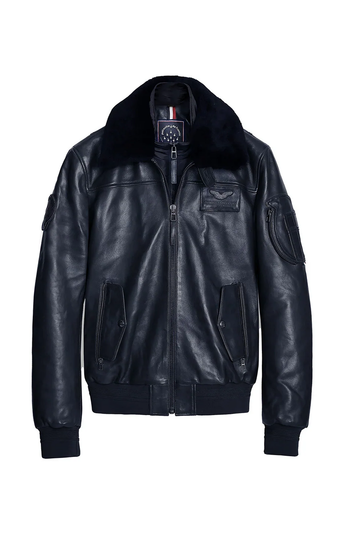 Pilote cuir Rafal 2.0 bleu marine