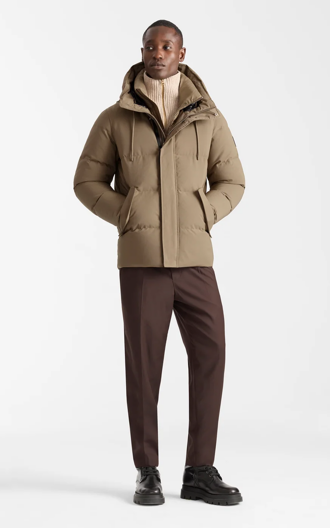 Doudoune 2-en-1 Nordic Tech en duvet Graydon taupe