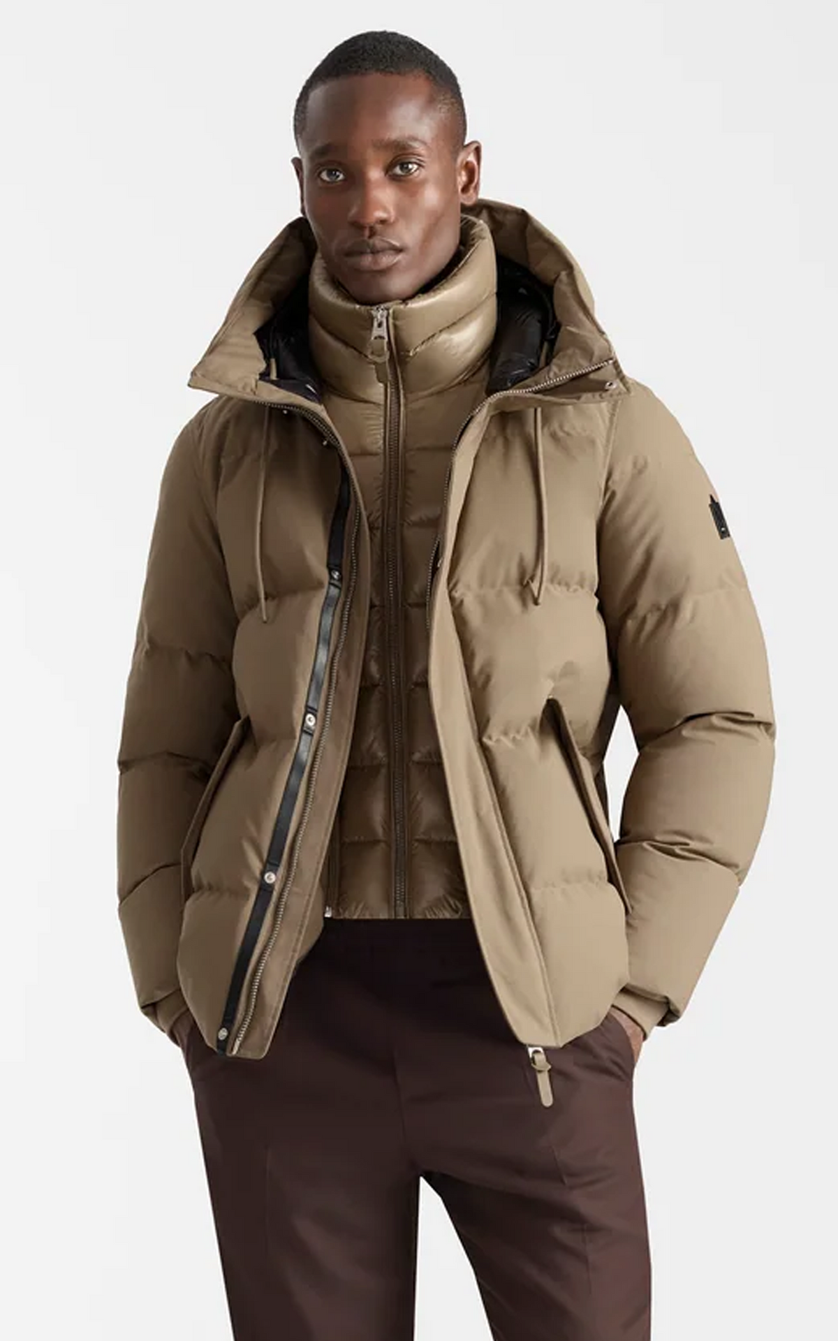 Doudoune 2-en-1 Nordic Tech en duvet Graydon taupe 1