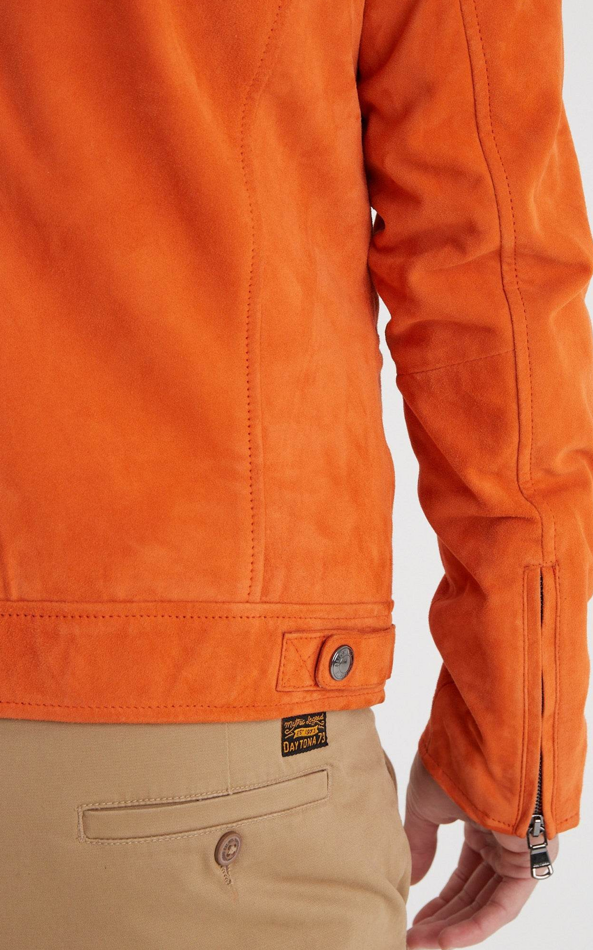 Blouson daim Delf orange 5