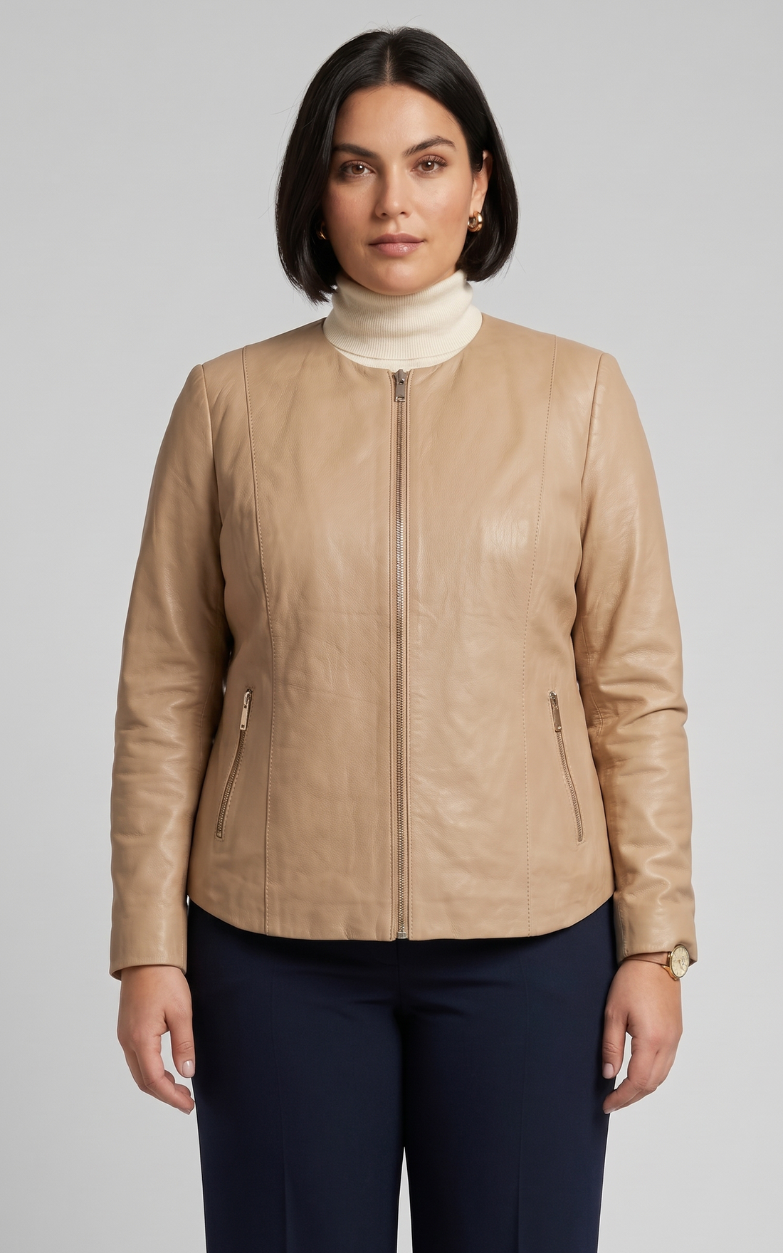 Veste en cuir d&