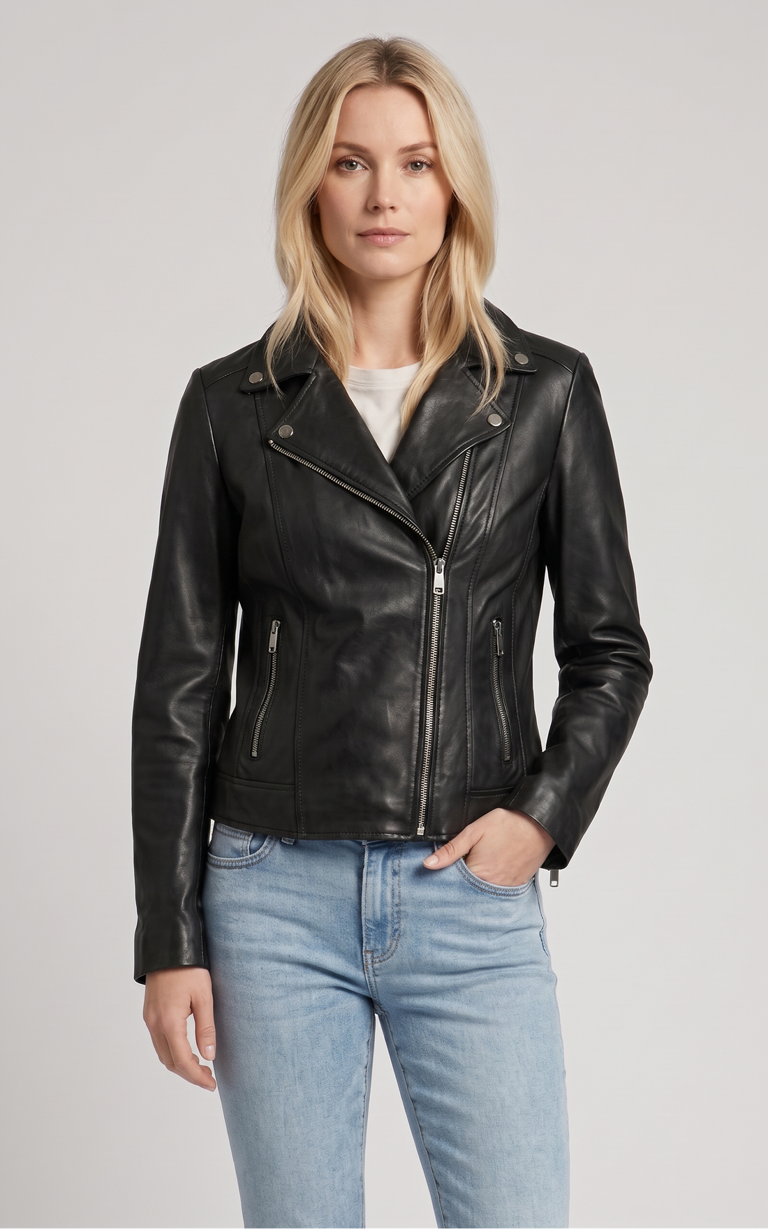 Perfecto cuir Bella noir
