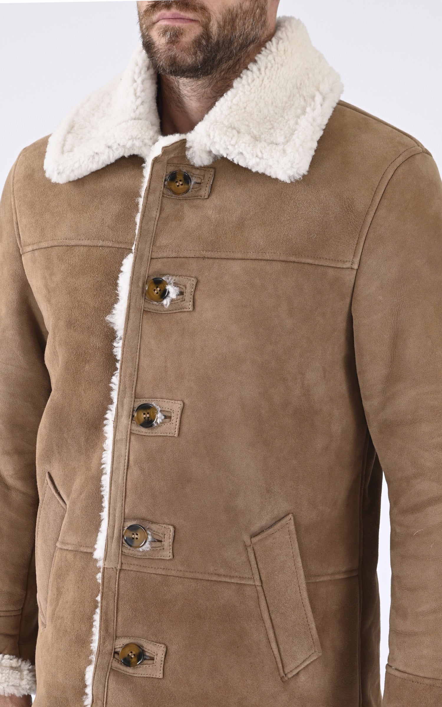 Veste mouton Lc Hamilton camel