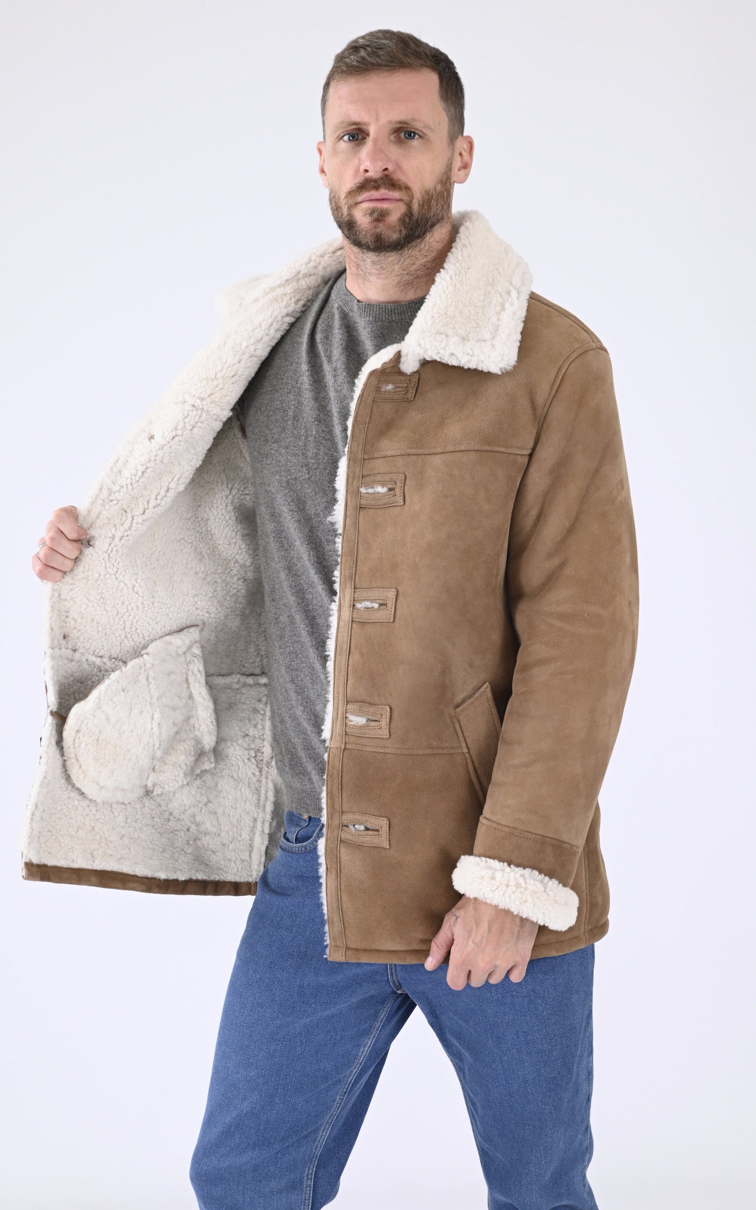 Veste mouton Lc Hamilton camel 3