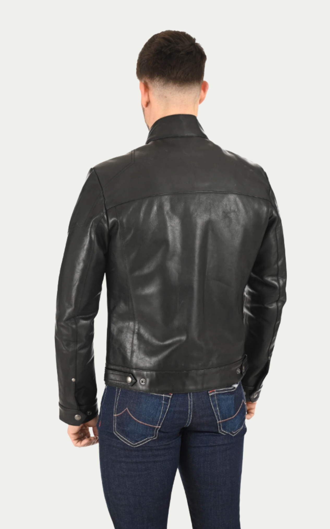Blouson en cuir Bristol noir 2