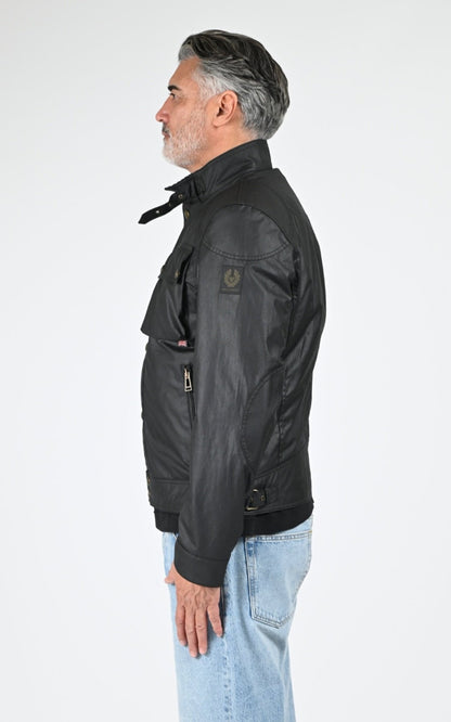 Blouson Textile Homme Belstaff, modèle Racemaster jacket 105306 de couleur faded olive