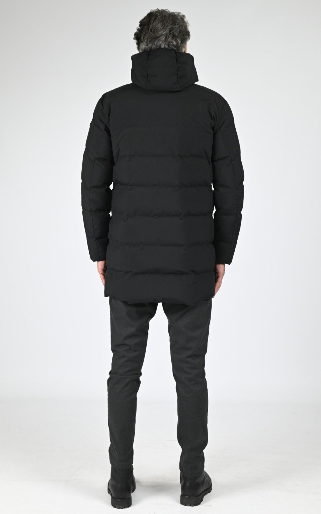 3/4 doudoune Textile Homme Scandinavian Edition, modèle Radian ii de couleur onyx