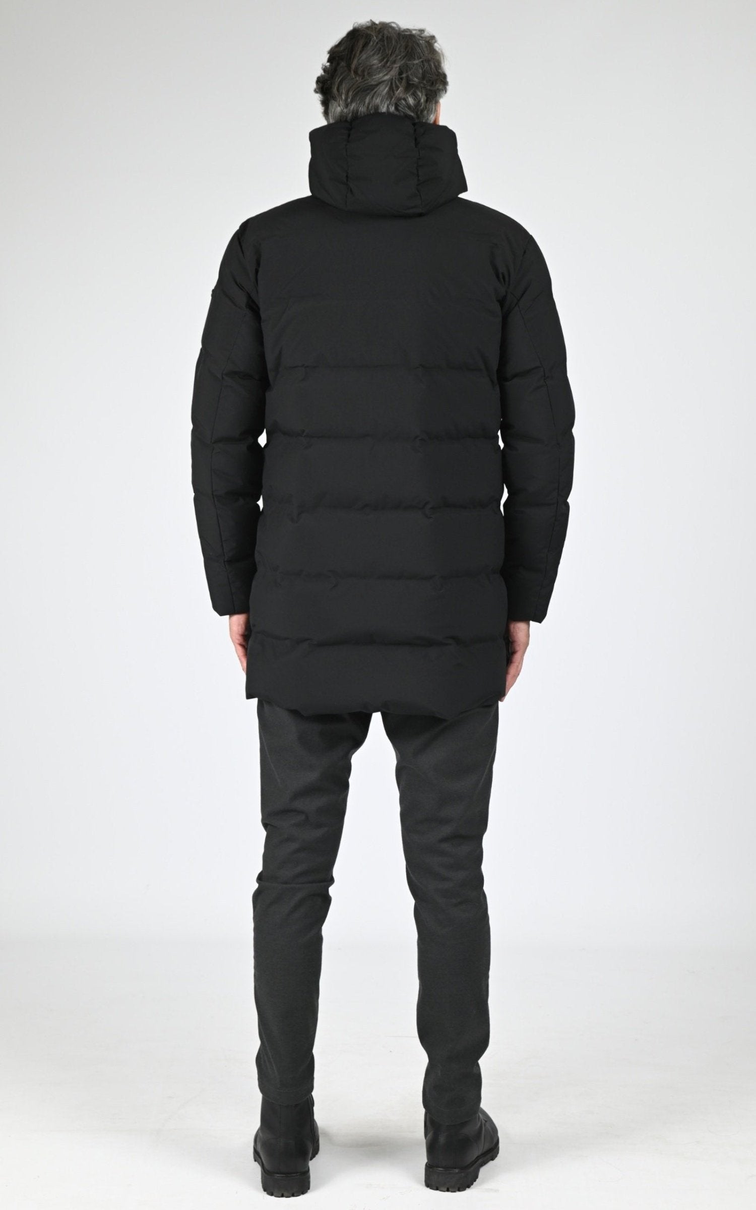 3/4 doudoune Textile Homme Scandinavian Edition, modèle Radian ii de couleur onyx