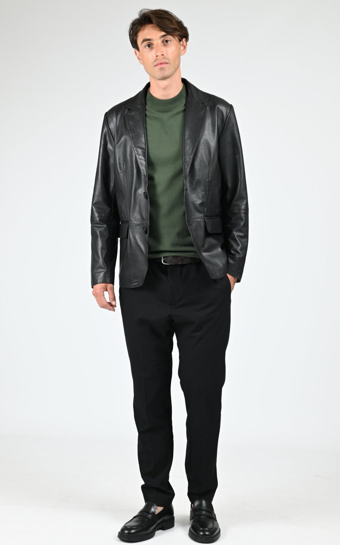 A &quot;RAFEL&quot; Noir La Canadienne Blazer Homme opened photo
