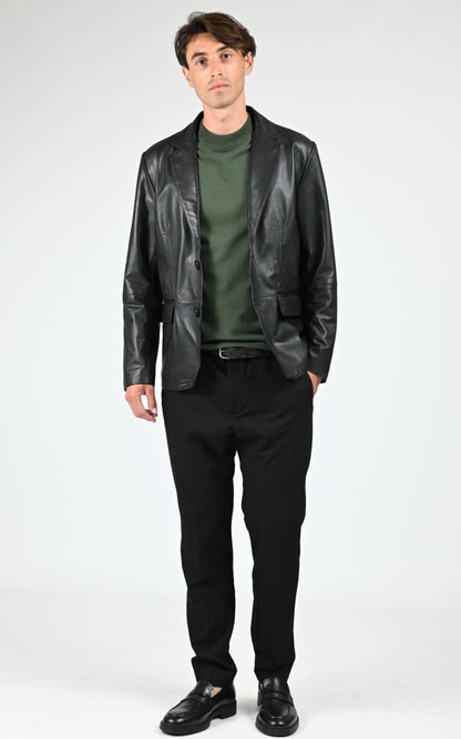 A &quot;RAFEL&quot; Noir La Canadienne Blazer Homme opened photo