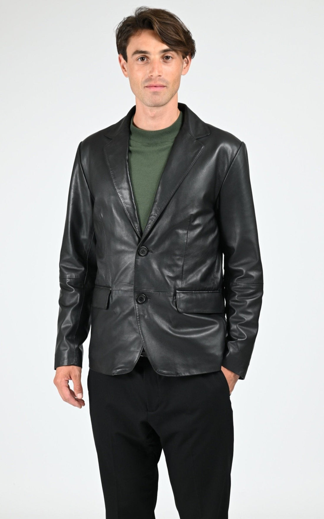 A &quot;RAFEL&quot; Noir La Canadienne Blazer Homme opened photo