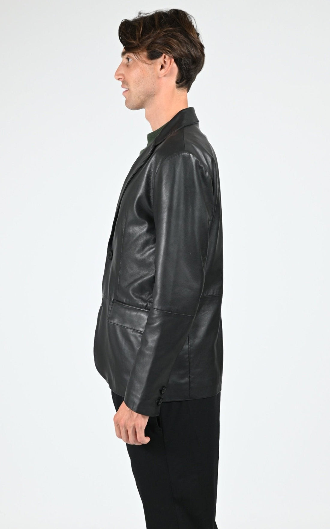 A &quot;RAFEL&quot; Noir La Canadienne Blazer Homme opened photo