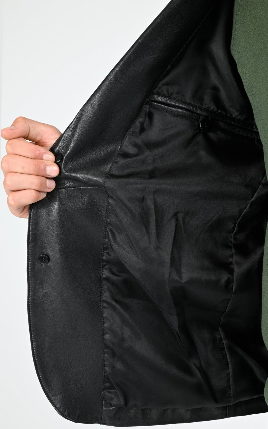 A &quot;RAFEL&quot; Noir La Canadienne Blazer Homme opened photo