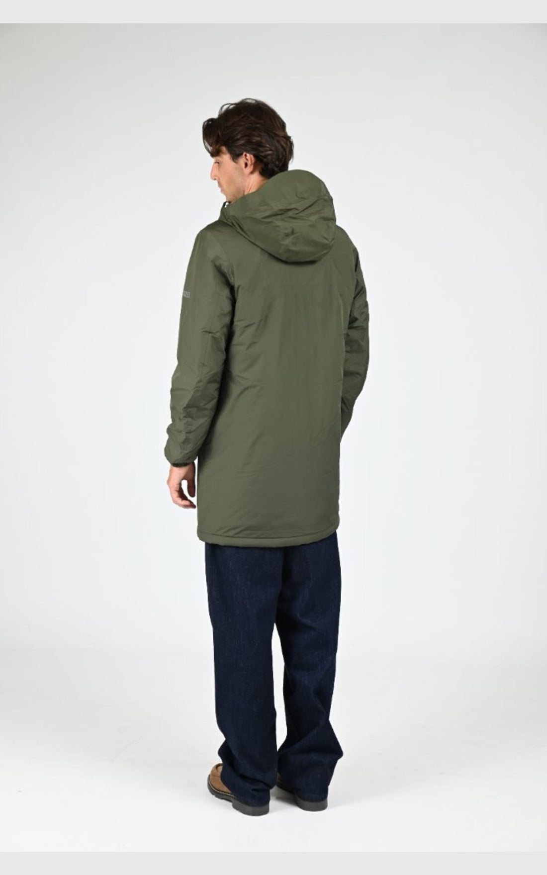 Parka Textile Mixte Aigle, modèle Rain pack sherpa aiw25uoui008 de couleur kaki