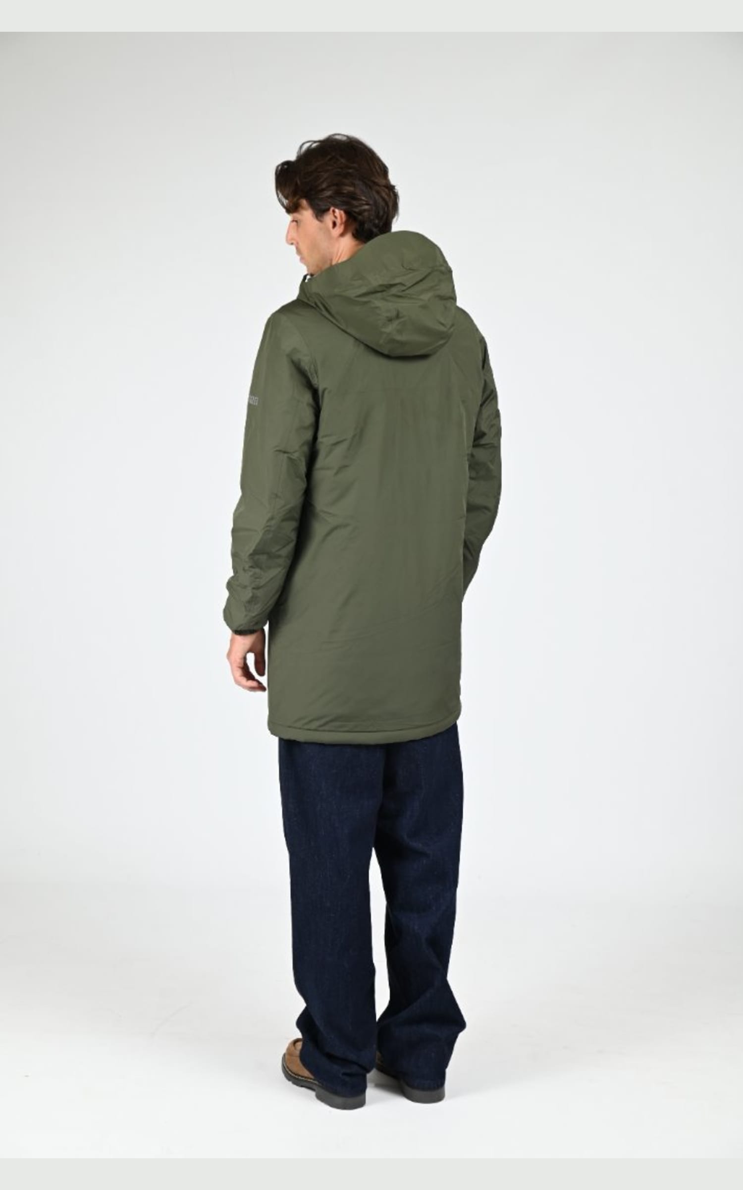 Parka Textile Mixte Aigle, modèle Rain pack sherpa aiw25uoui008 de couleur kaki