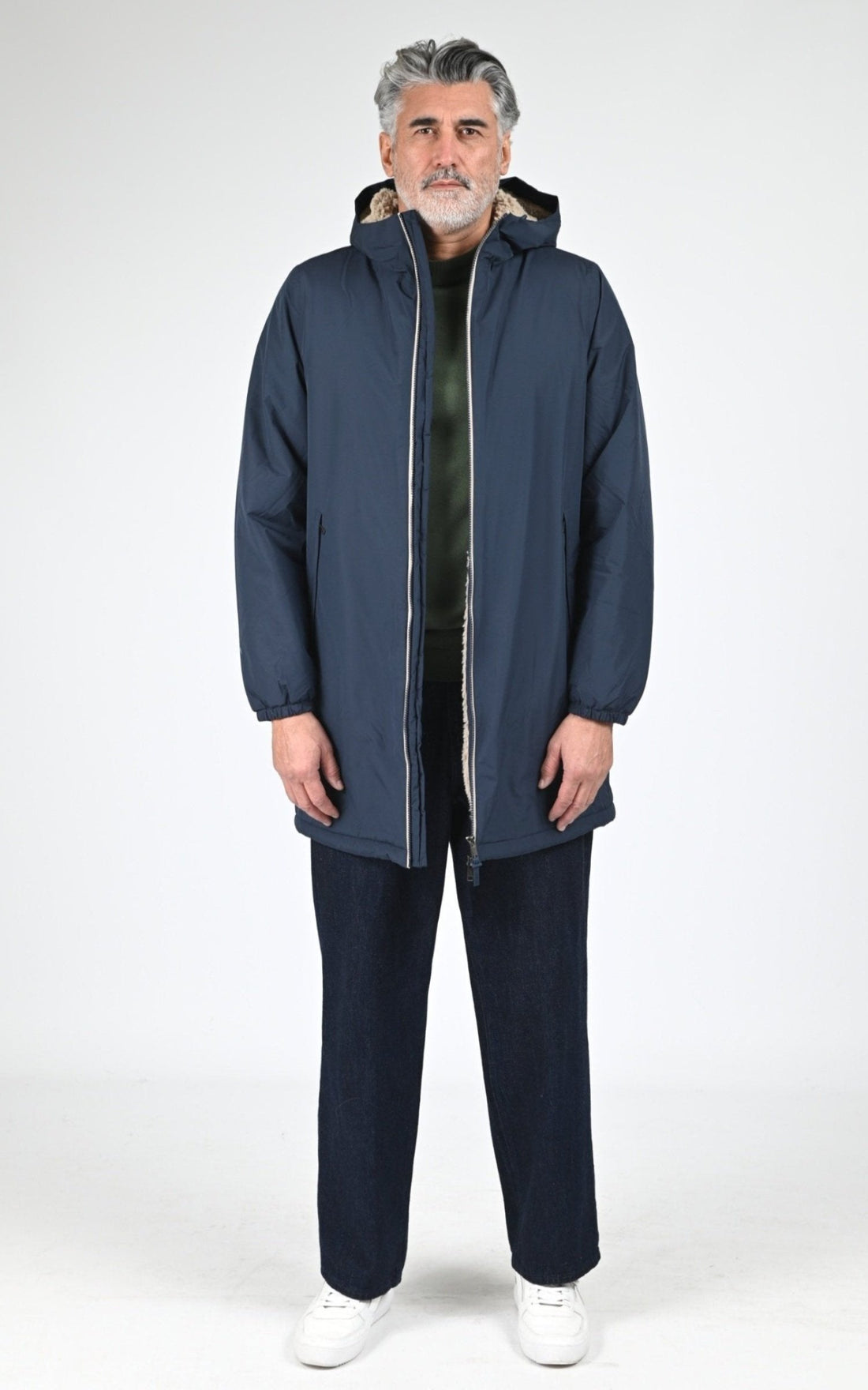 Parka Textile Mixte Aigle, modèle Rain pack sherpa aiw25uoui008 de couleur empire