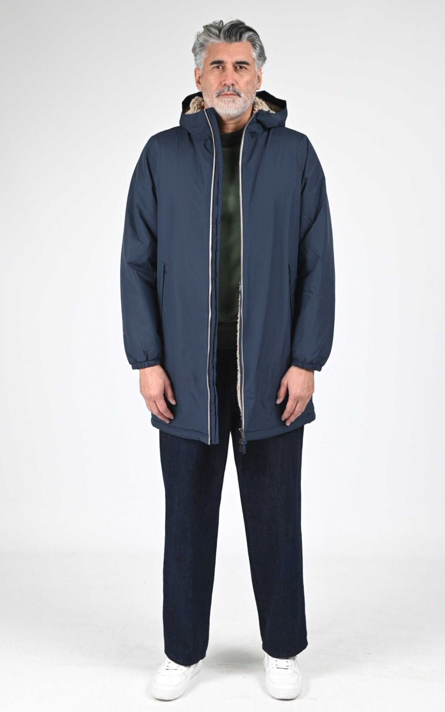 Parka Textile Mixte Aigle, modèle Rain pack sherpa aiw25uoui008 de couleur empire