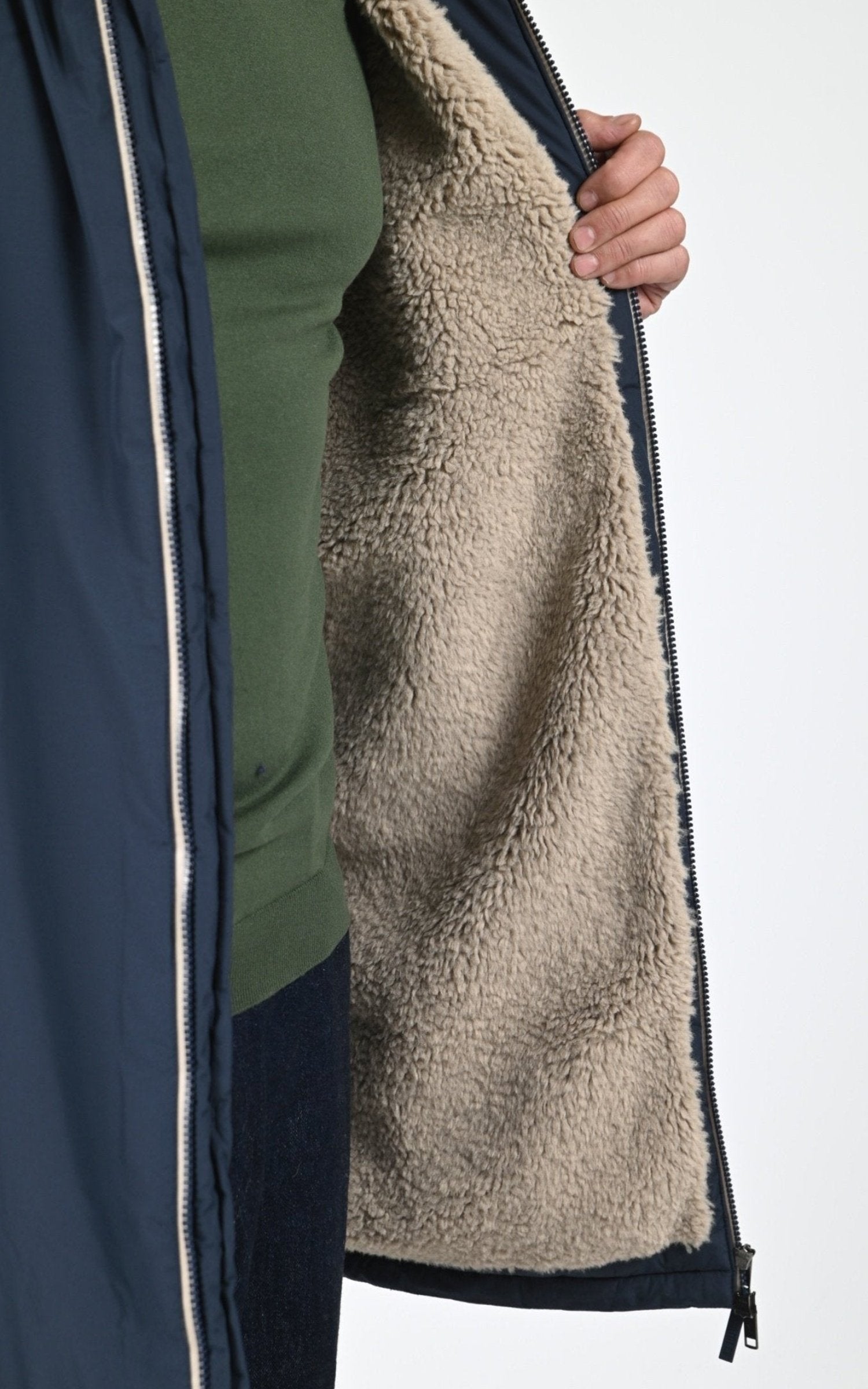 Parka Textile Mixte Aigle, modèle Rain pack sherpa aiw25uoui008 de couleur empire 6