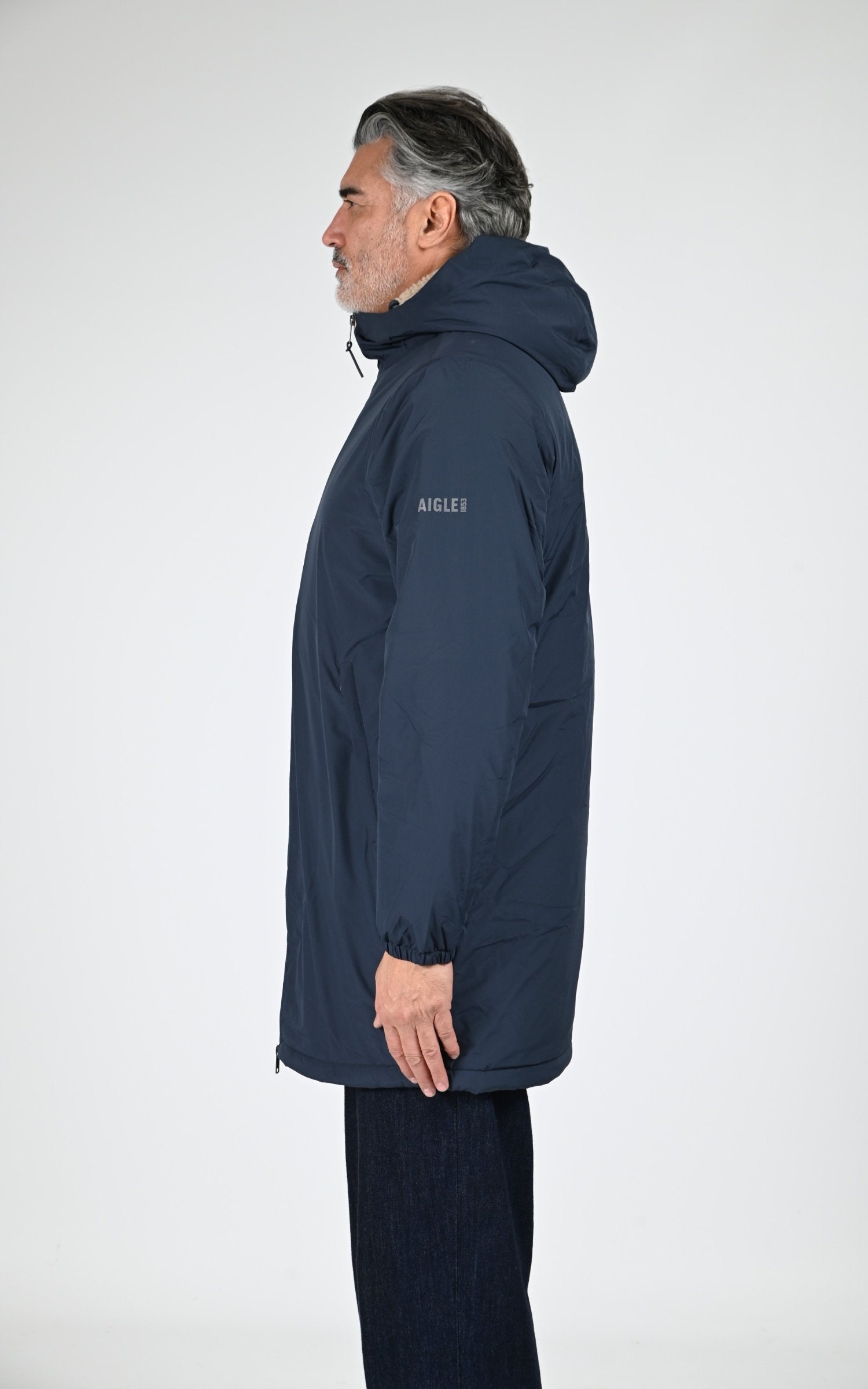 Parka Textile Mixte Aigle, modèle Rain pack sherpa aiw25uoui008 de couleur empire 4