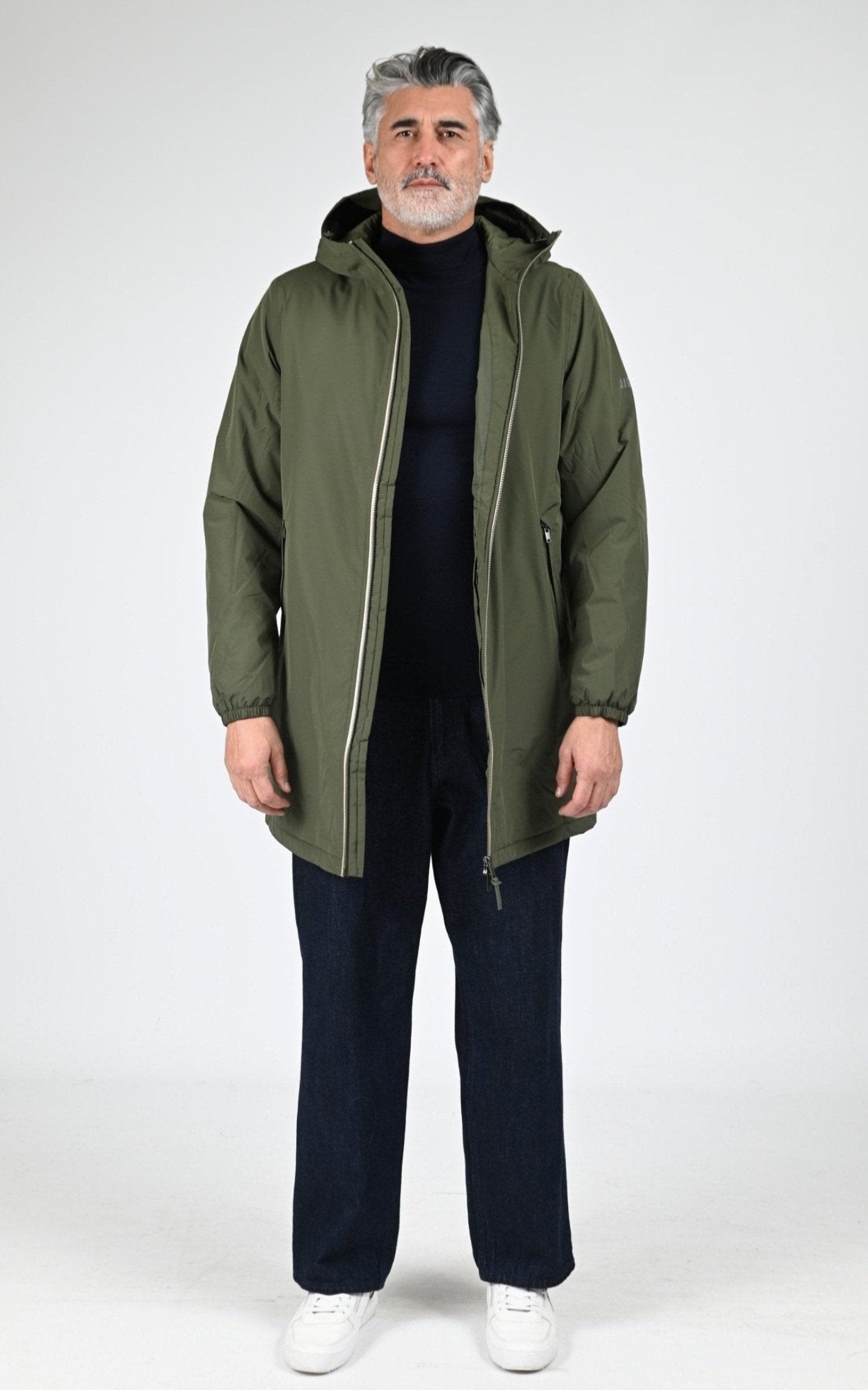 Parka Textile Mixte Aigle, modèle Rain pack warm aiw25uoui006 de couleur avocat 2